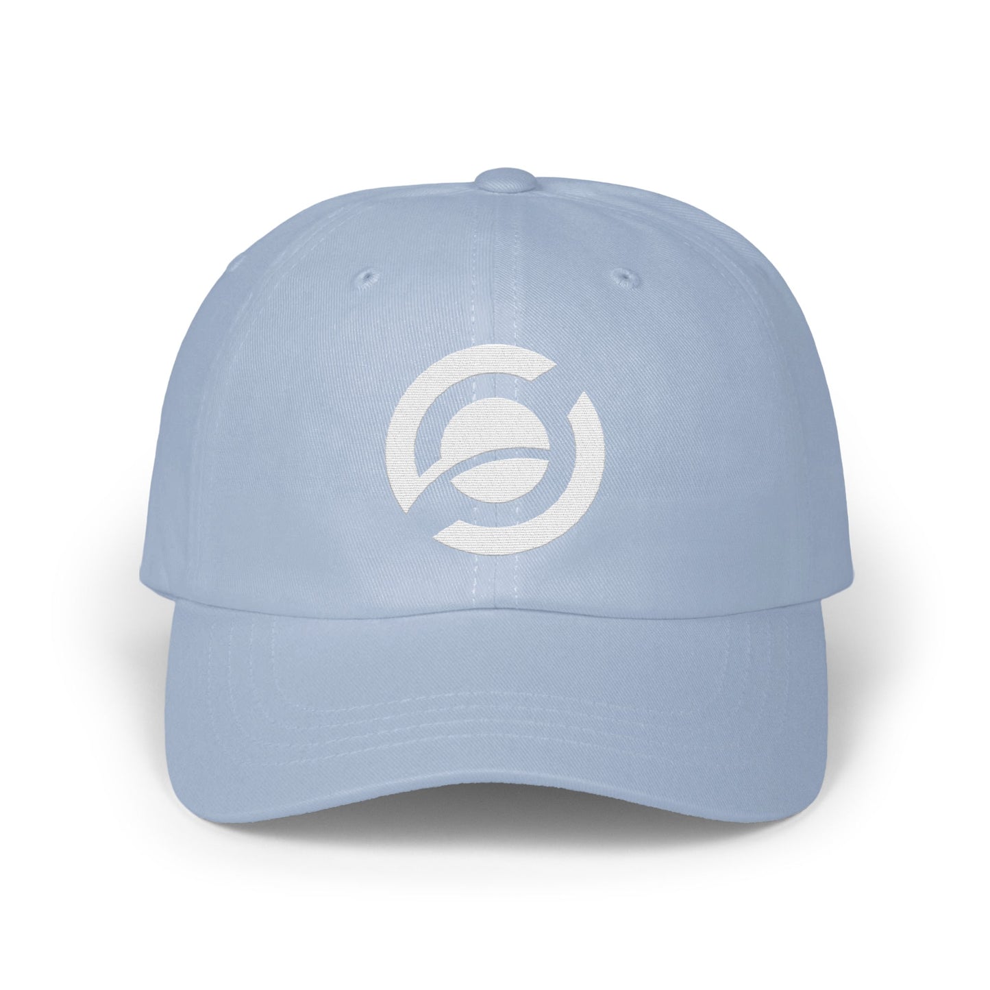 Stylish Light Blue Cap with Circle Logo Hat product type