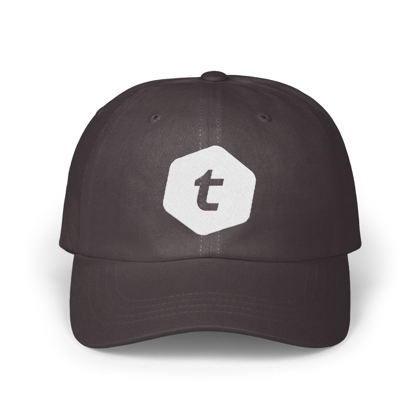 Stylish Dark Baseball Cap with Hexagonal Logo product type
