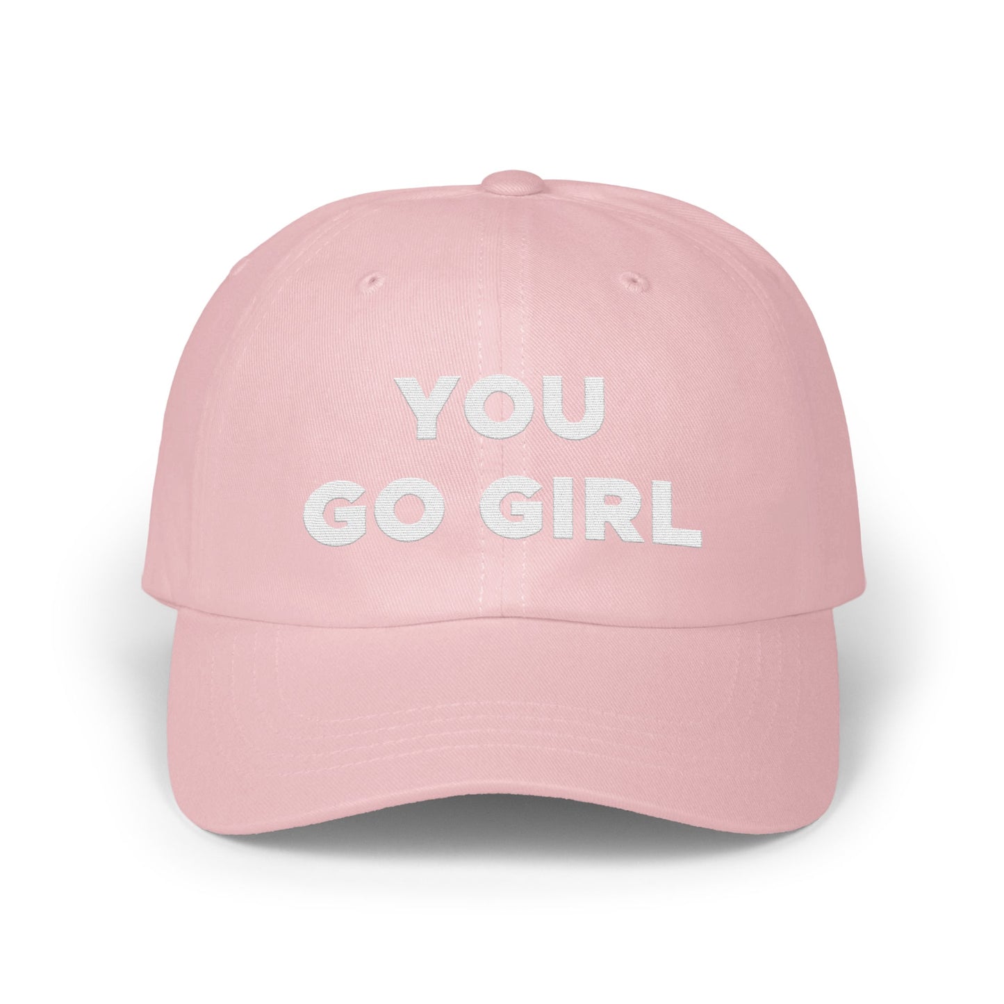 YOU GO GIRL Pink Motivational Baseball Cap product