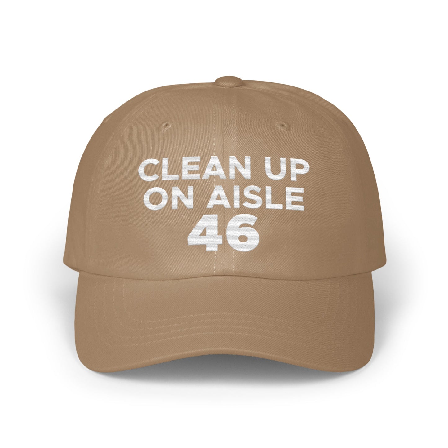 Clean Up On Aisle 46 Funny Baseball Cap product