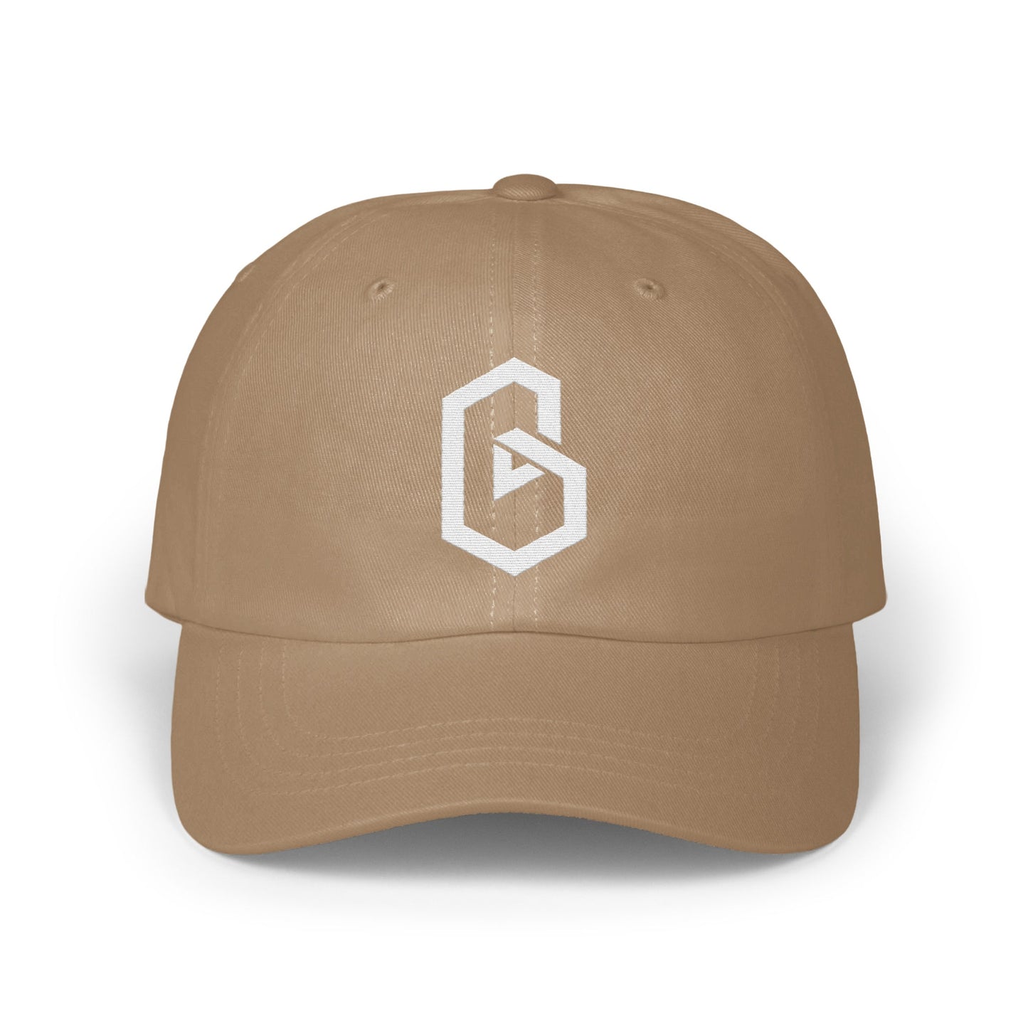 Stylish Beige Baseball Cap with White Logo product
