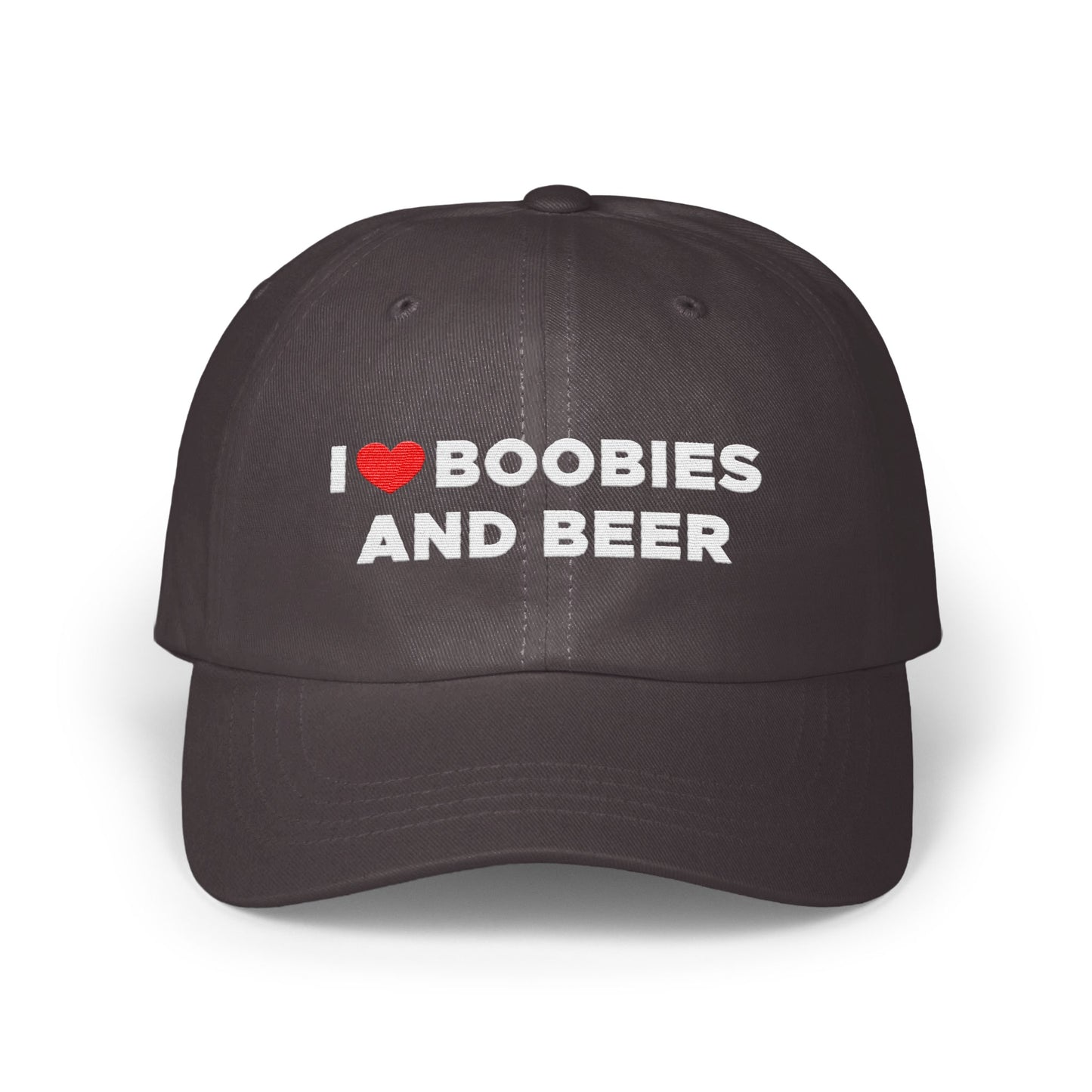 I Love Boobies And Beer Statement Cap product