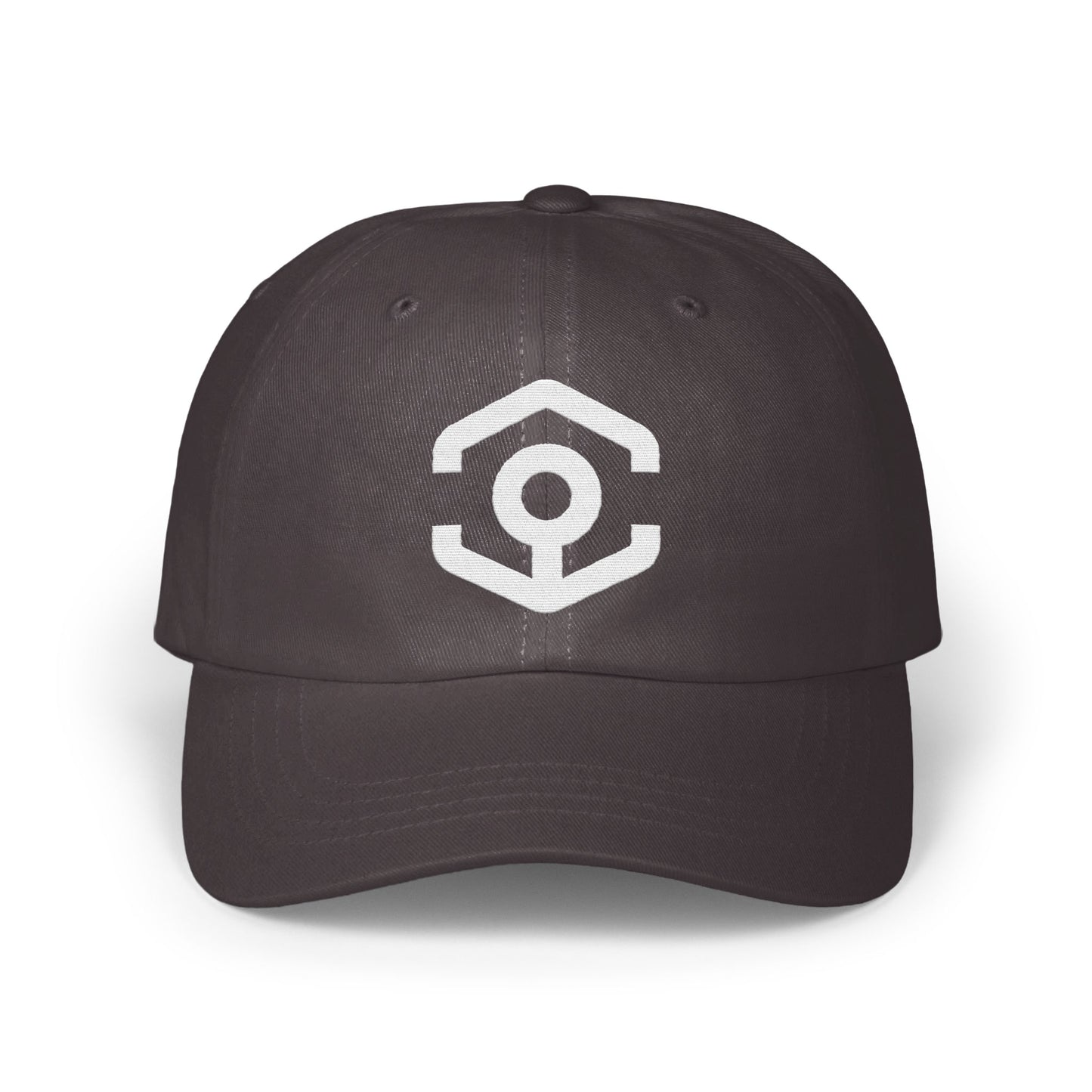 Stylish Black Cap with Unique Logo Design Hat product