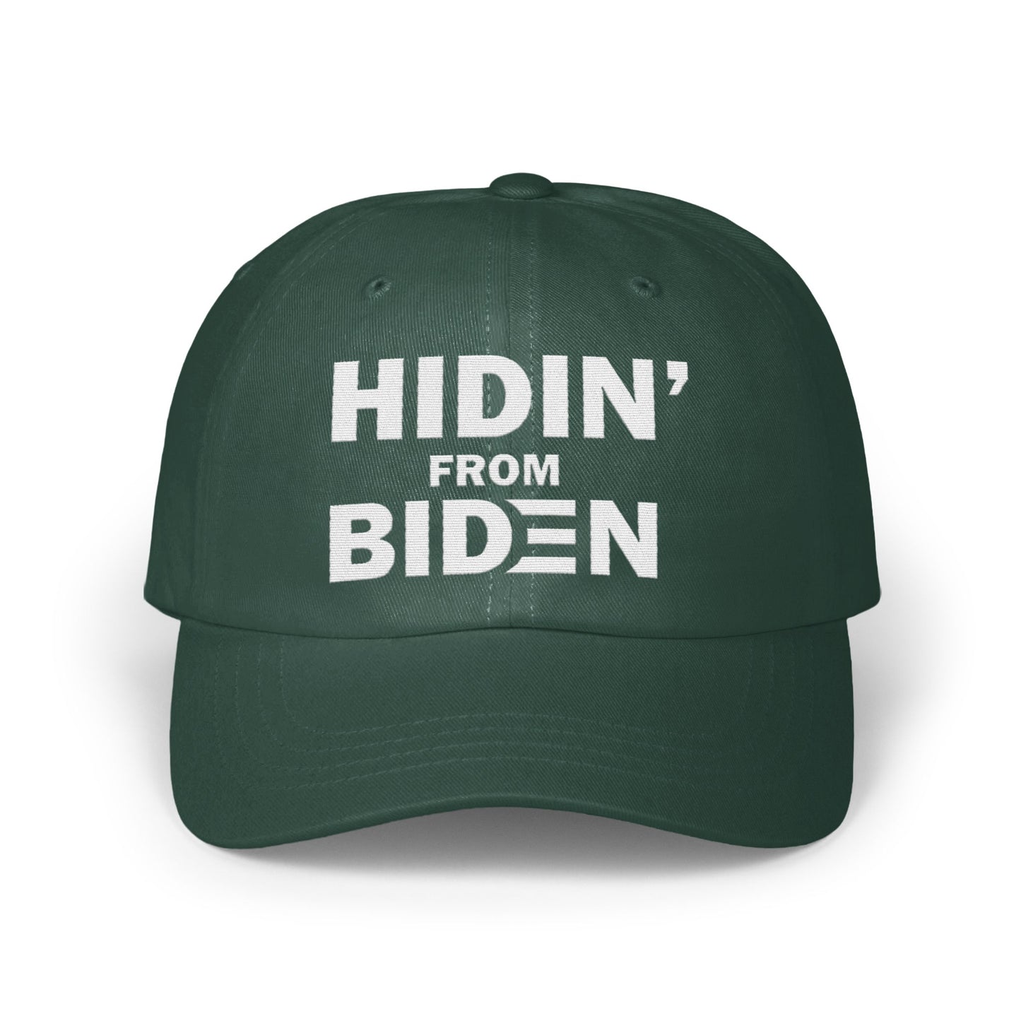 Hidin' From Biden Statement Baseball Cap product