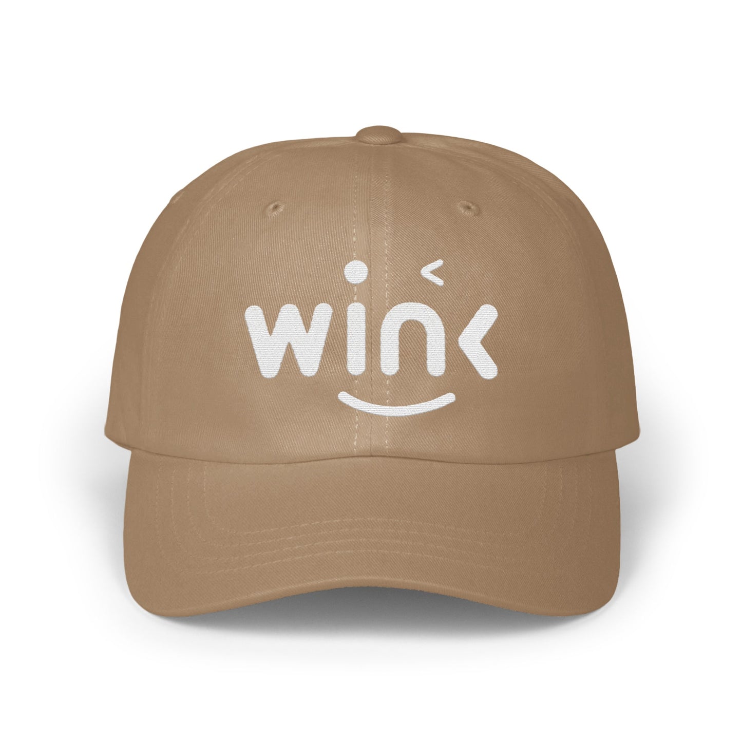 Wink Logo Brown Adjustable Embroidered Cap product