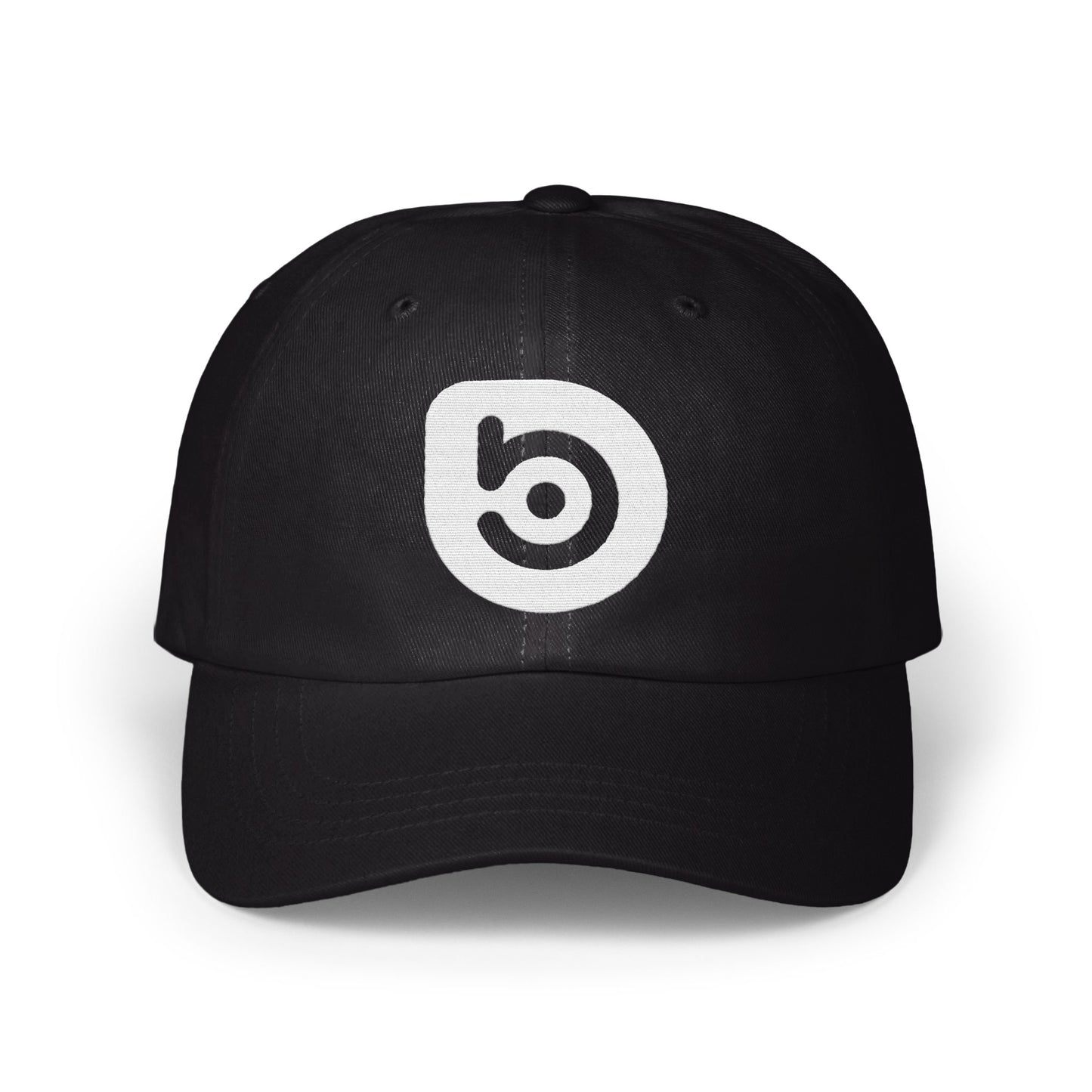 Stylish Black Cap with Unique Logo Hat product