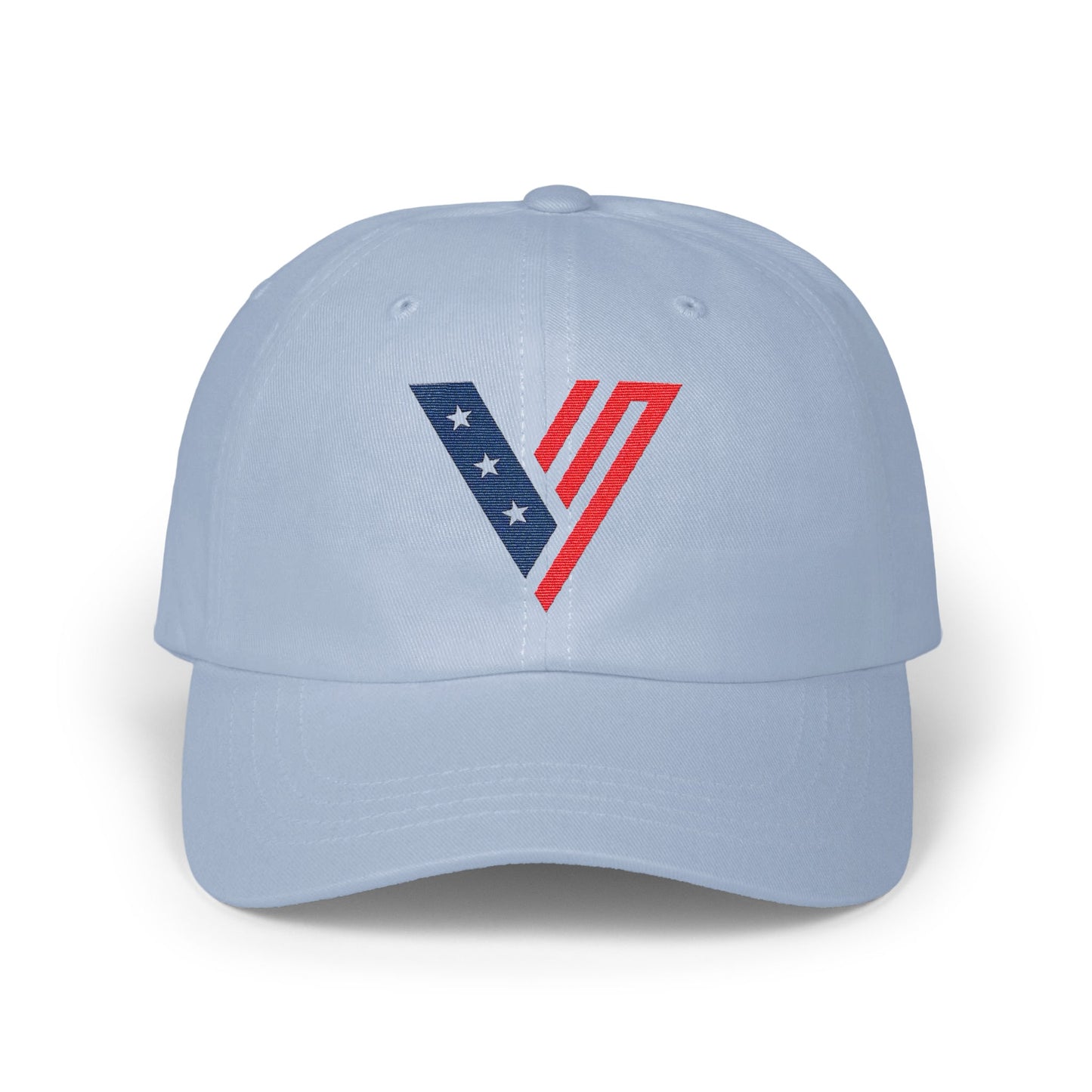Patriotic V Logo Baseball Cap Embroidered Hat product type