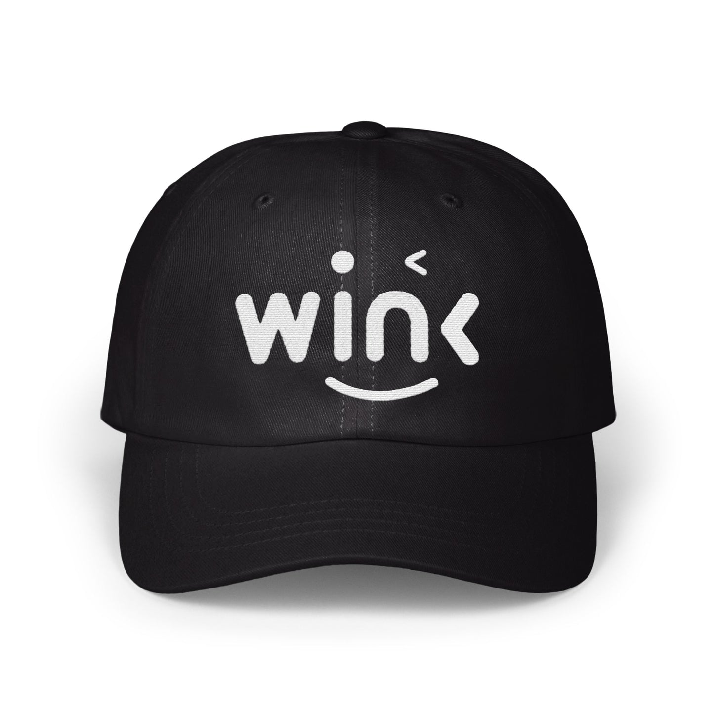 Wink Black Hat with Smiley Design product type