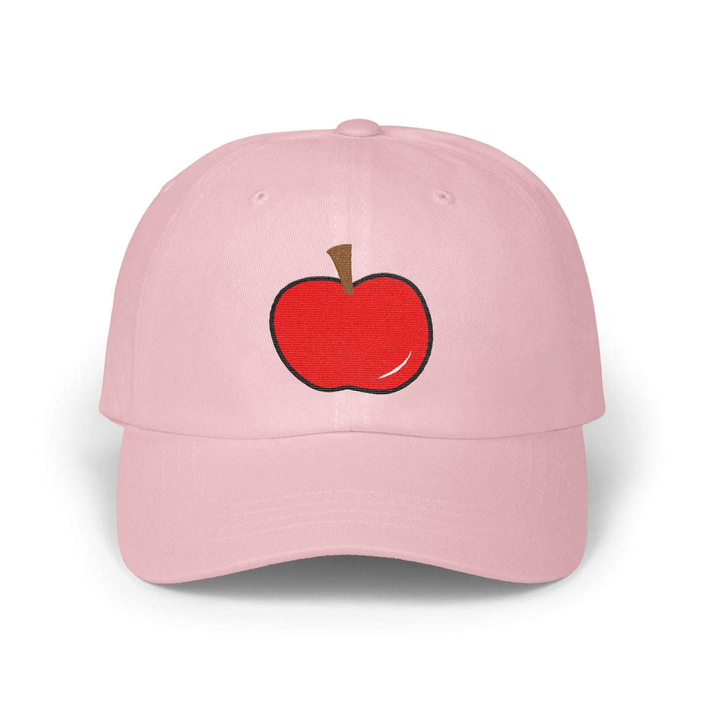 Cute Pink Cap with Adorable Red Apple Embroidery product