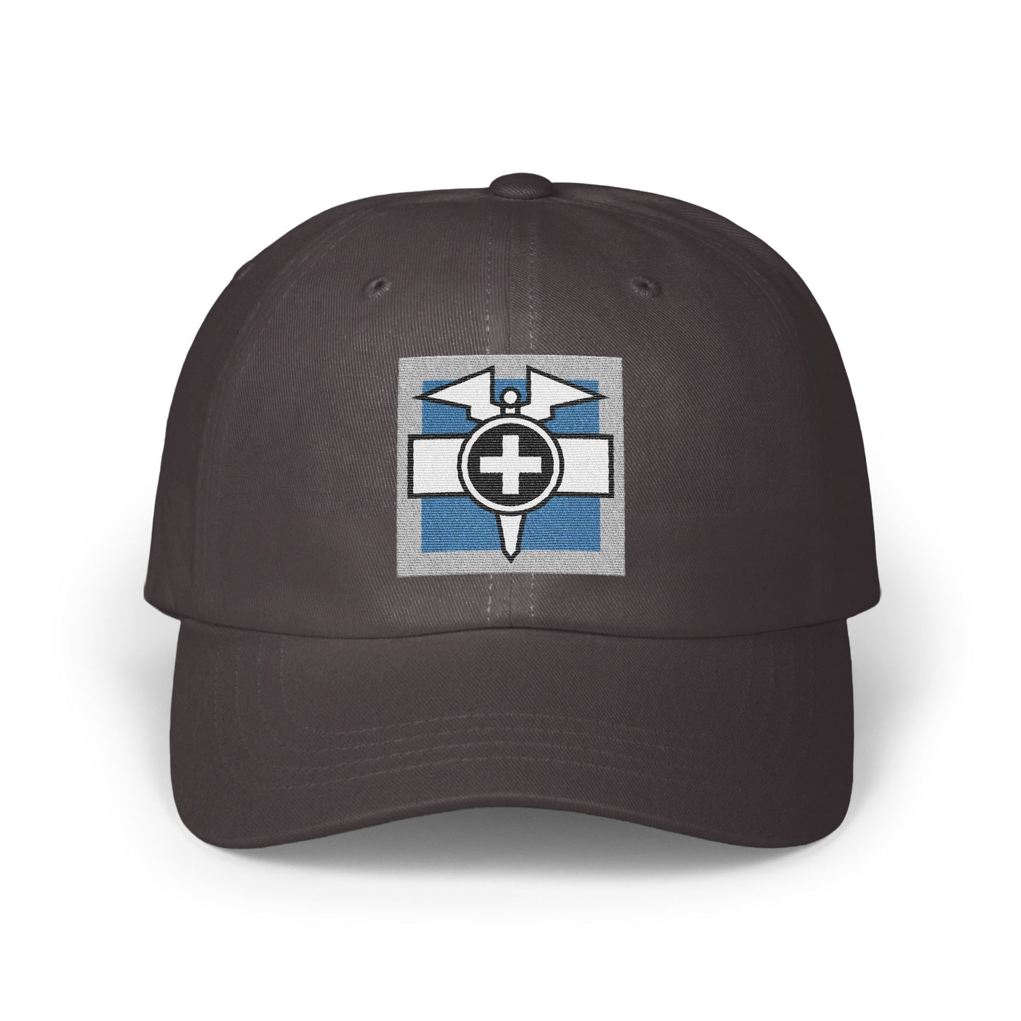 Classic Black Hat with Unique Patch Design product