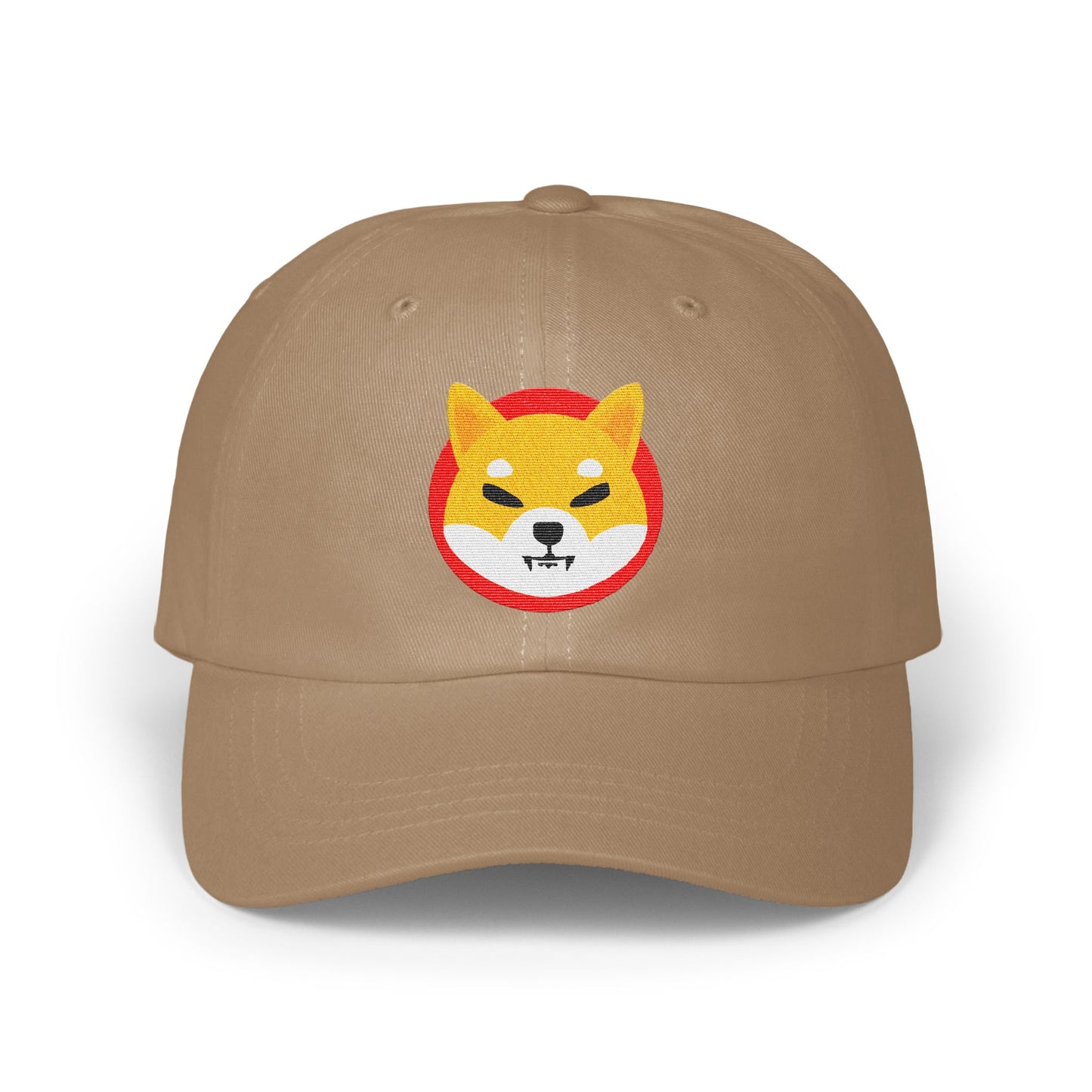 Stylish Tan Cap with Shiba Inu Dog Logo product type