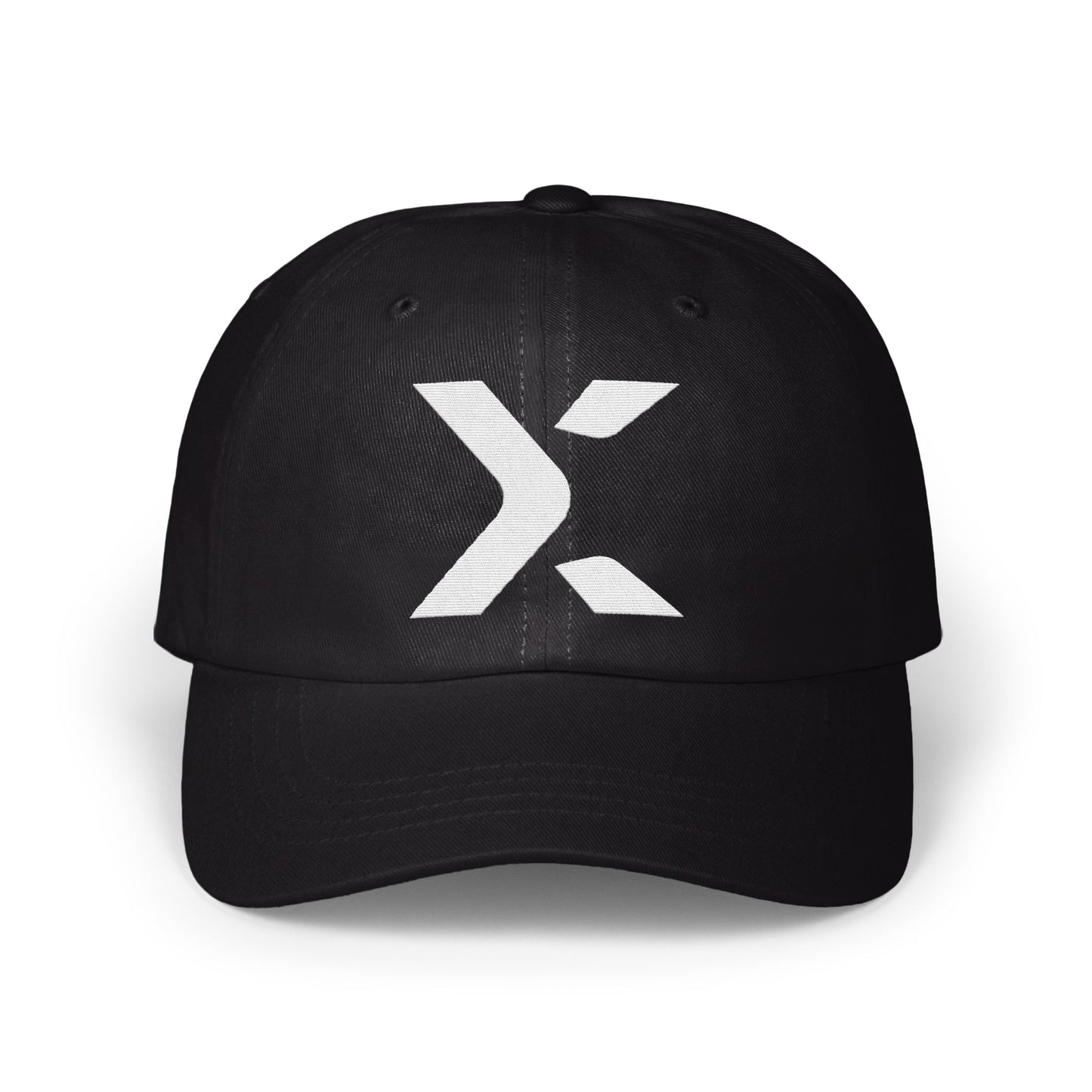 Stylish Black Cap with Sleek Logo Design product type