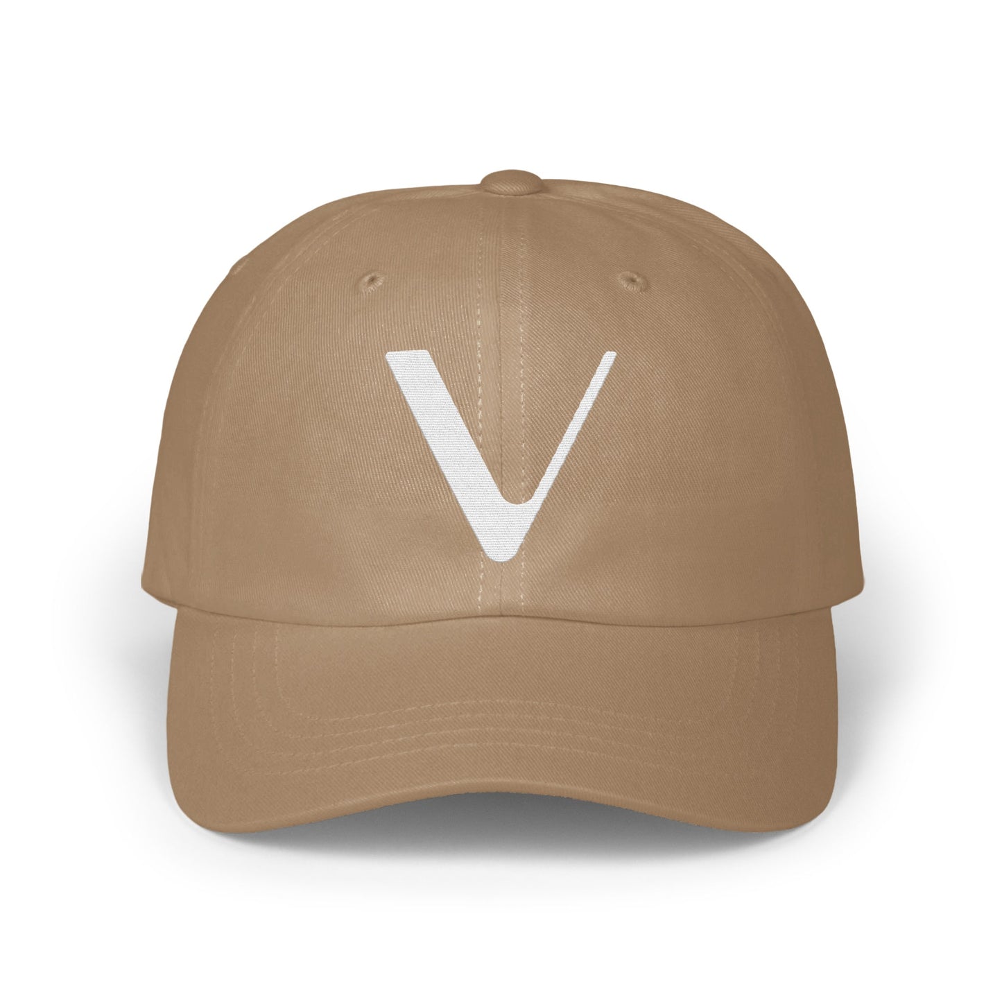 Stylish Beige Cap with Unique V Design product type