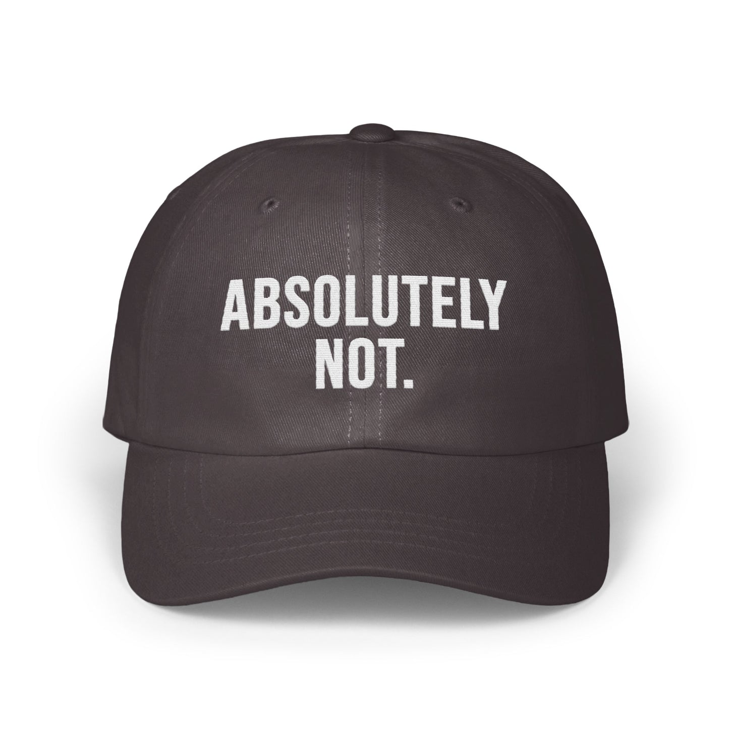 Absolutely Not Statement Cap Fashionable Hat product