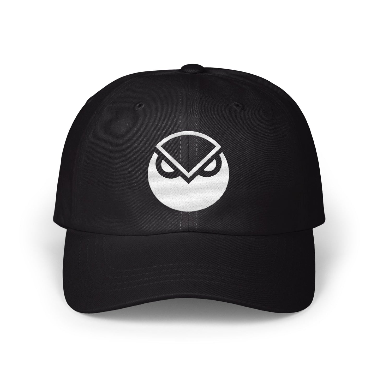 Black Cap with Unique Owl Logo Baseball Hat product