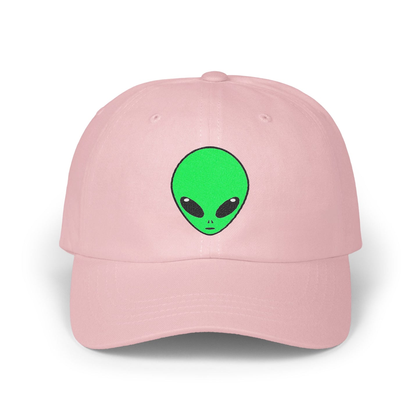 Alien Head Embroidered Pink Adjustable Cap product