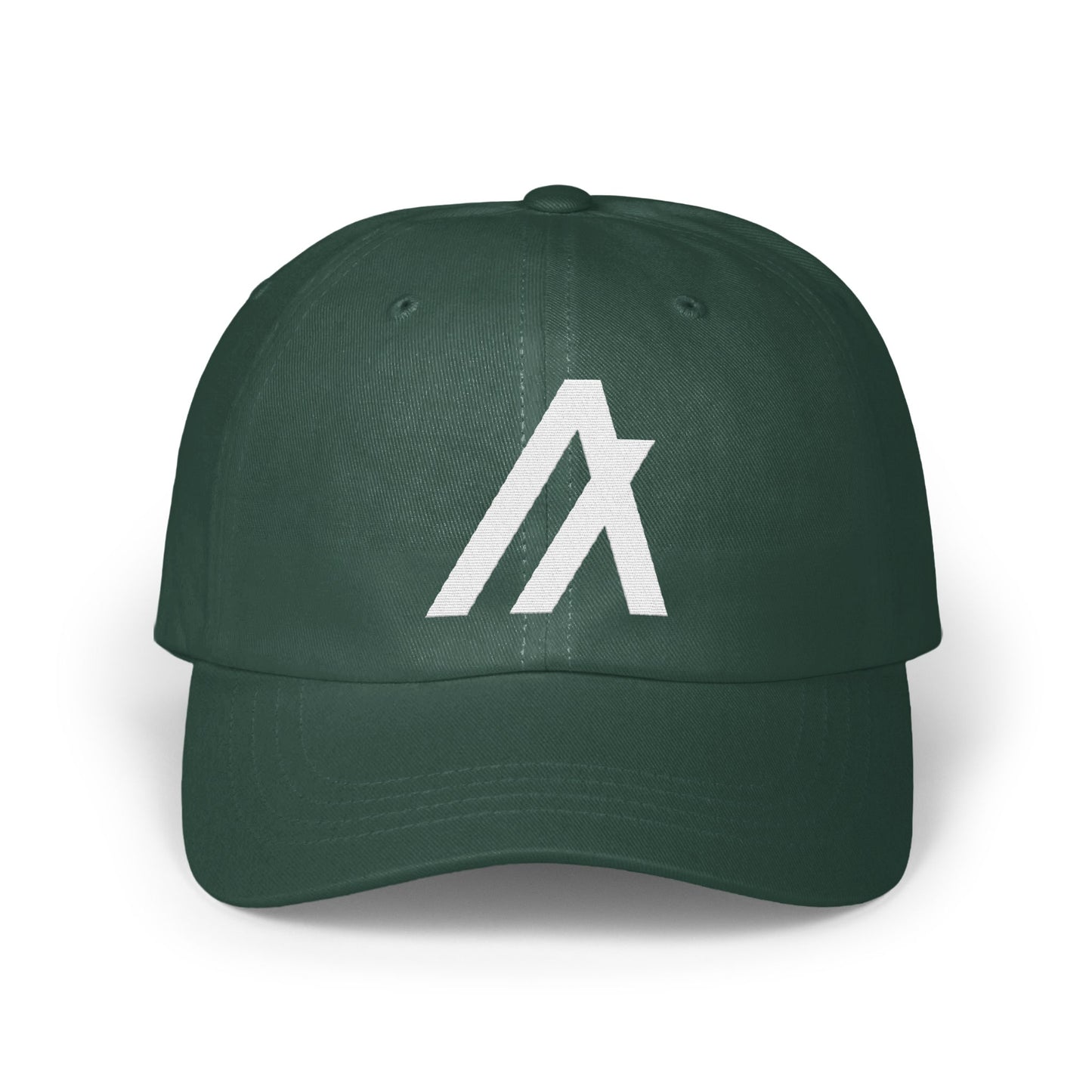 Dark Green Cap with Bold White Graphic Hat product