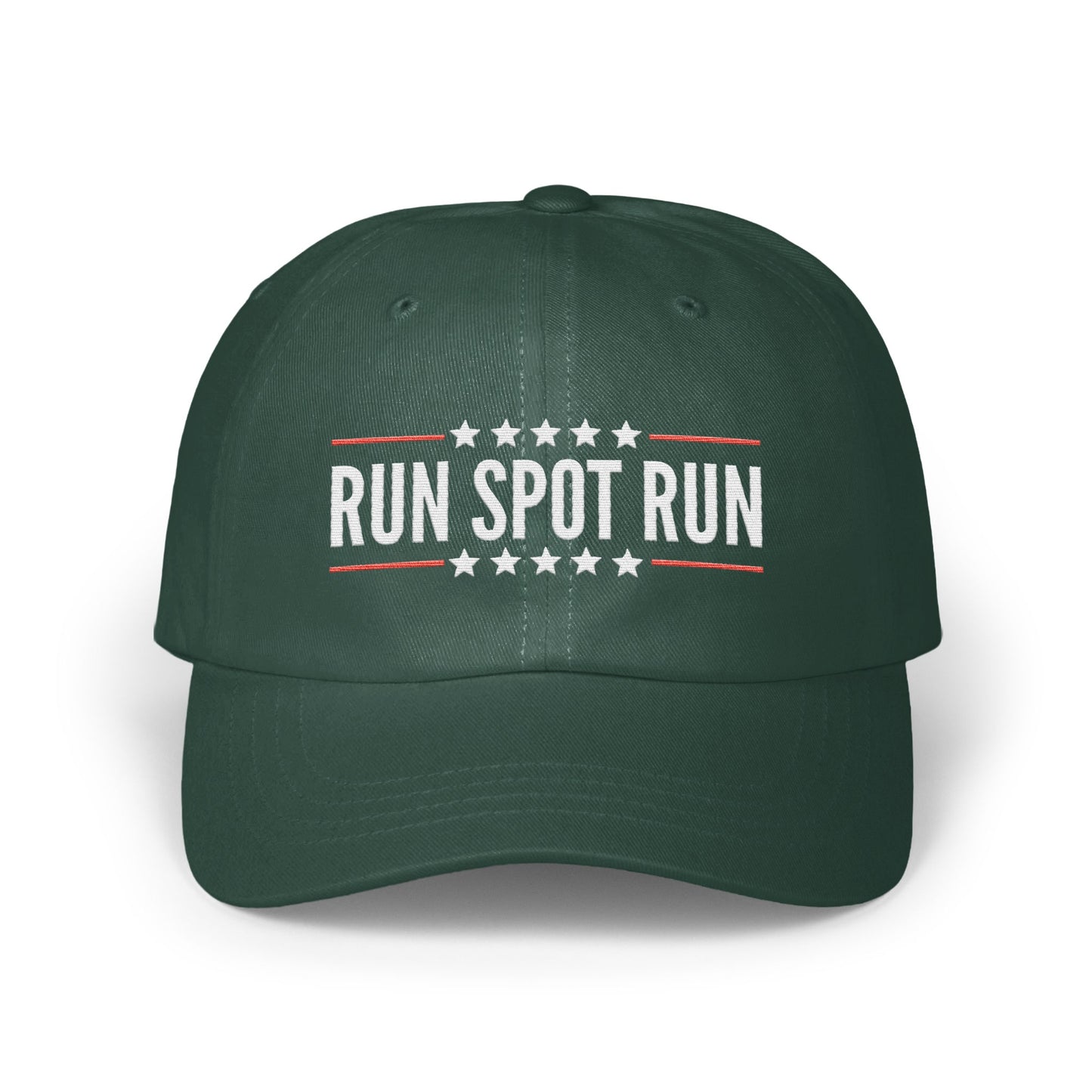 RUN SPOT RUN Stars Design Green Baseball Cap product