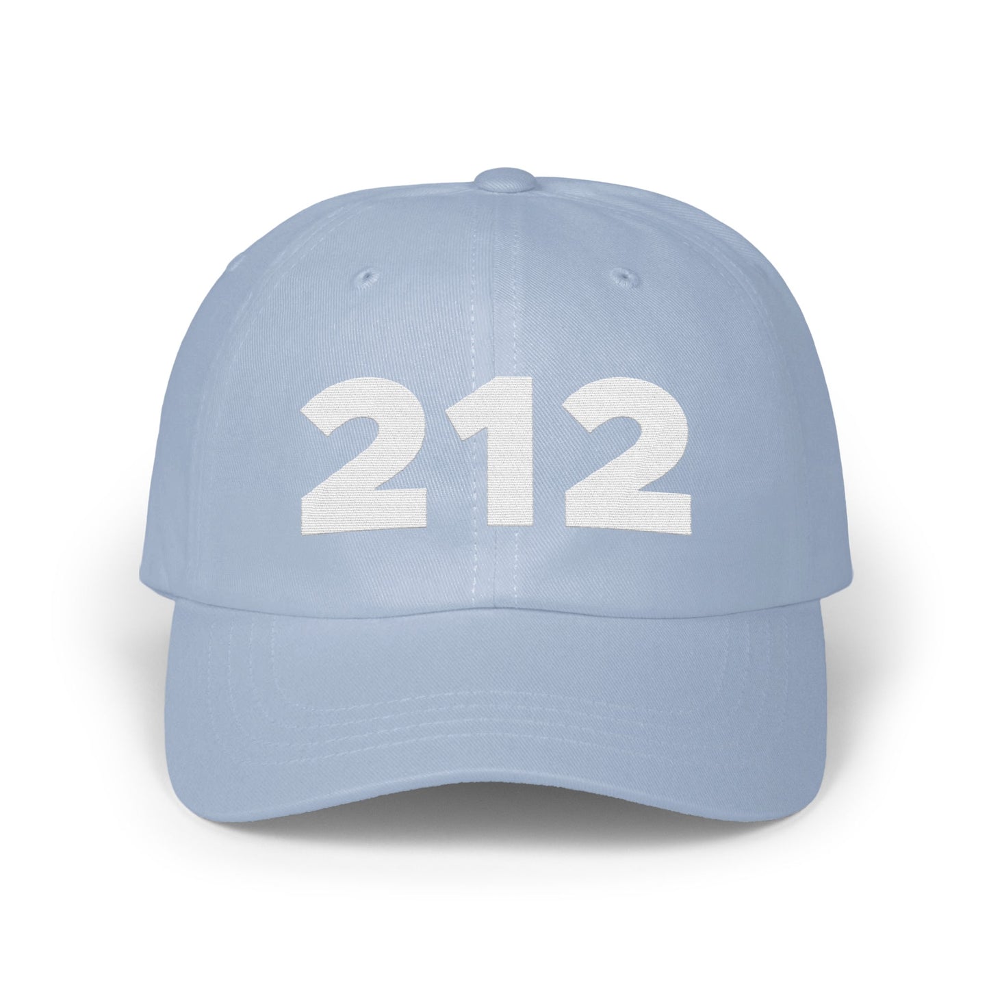 Light Blue Cap with Bold '212' Design Hat product