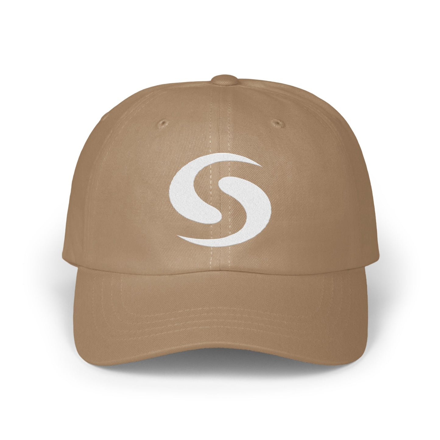Sporty Beige Baseball Cap featuring Curved Brim product