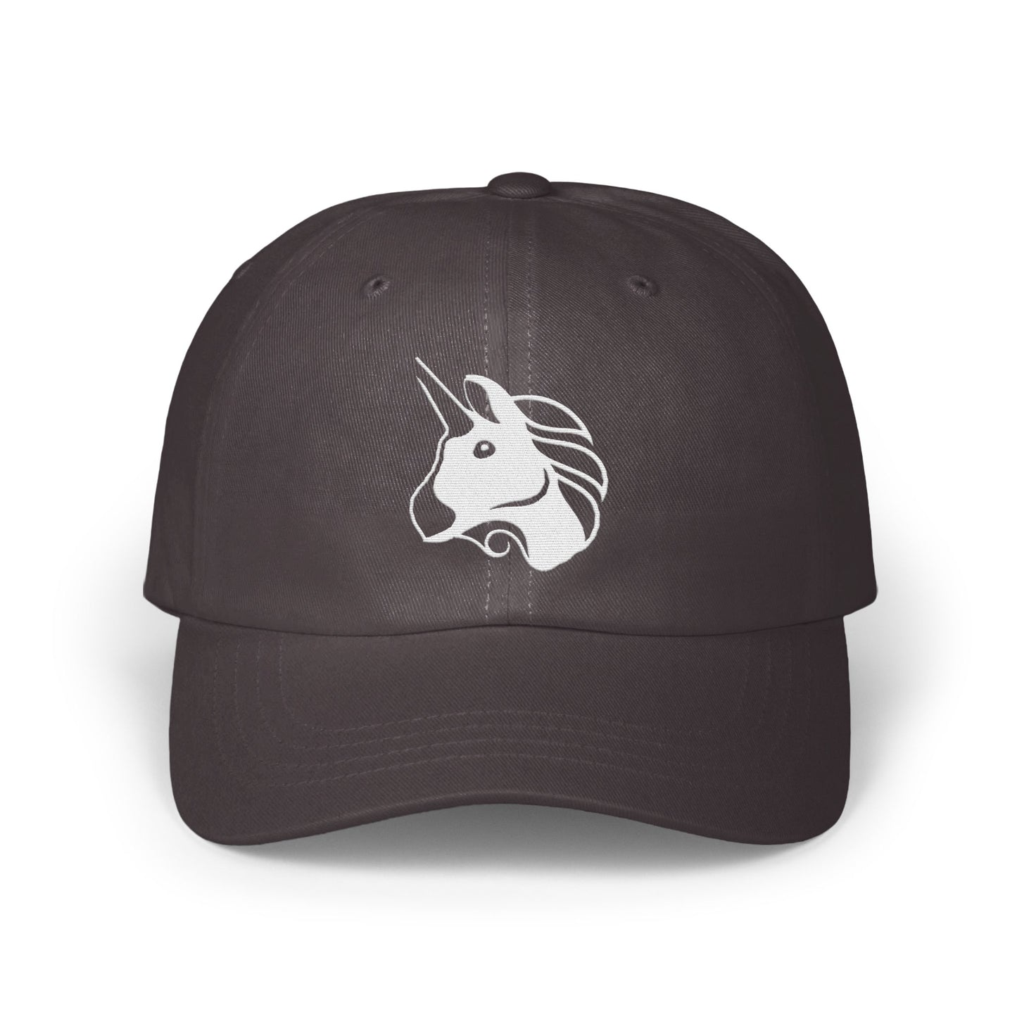 Stylish Unisex Black Hat with Unique Unicorn Design Hat