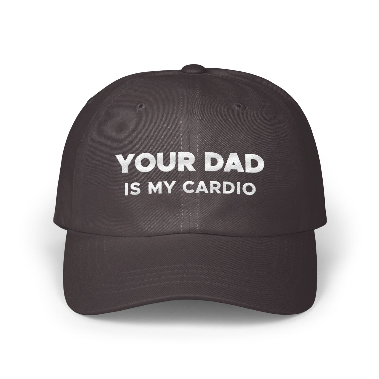 Your Dad Is My Cardio Black Baseball Cap product