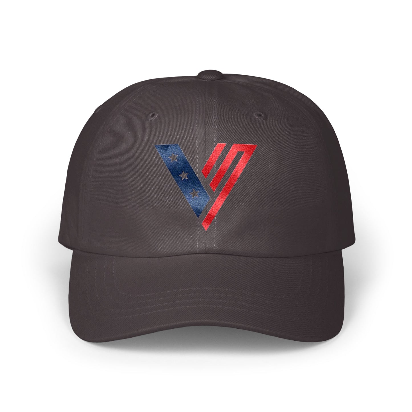Patriotic Red Blue Stripe Embroidered Cap product type