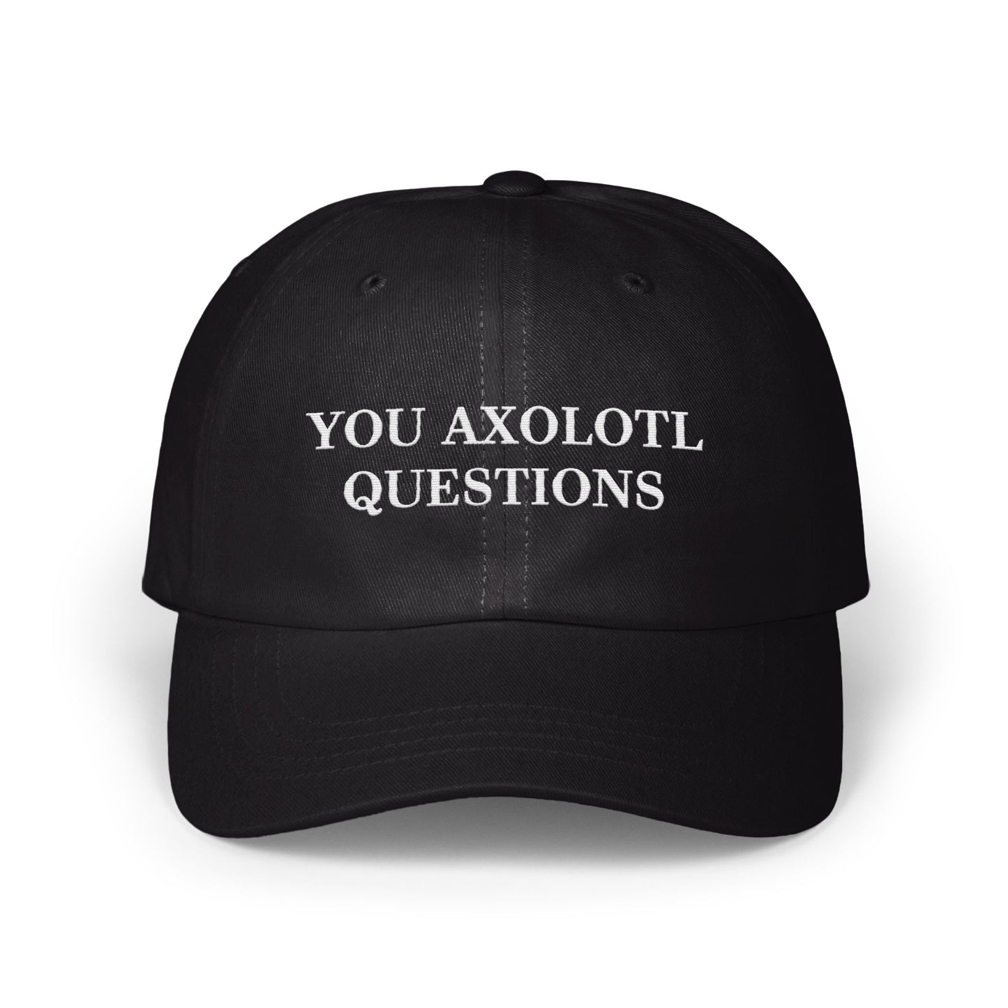 You Axolotl Questions Fun Embroidered Hat product
