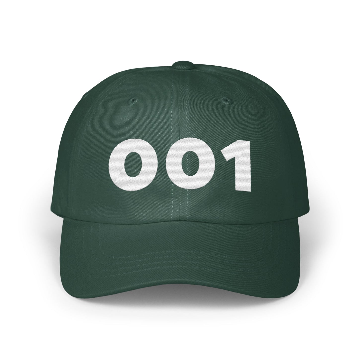 Stylish Green Hat with 001 Number Design product