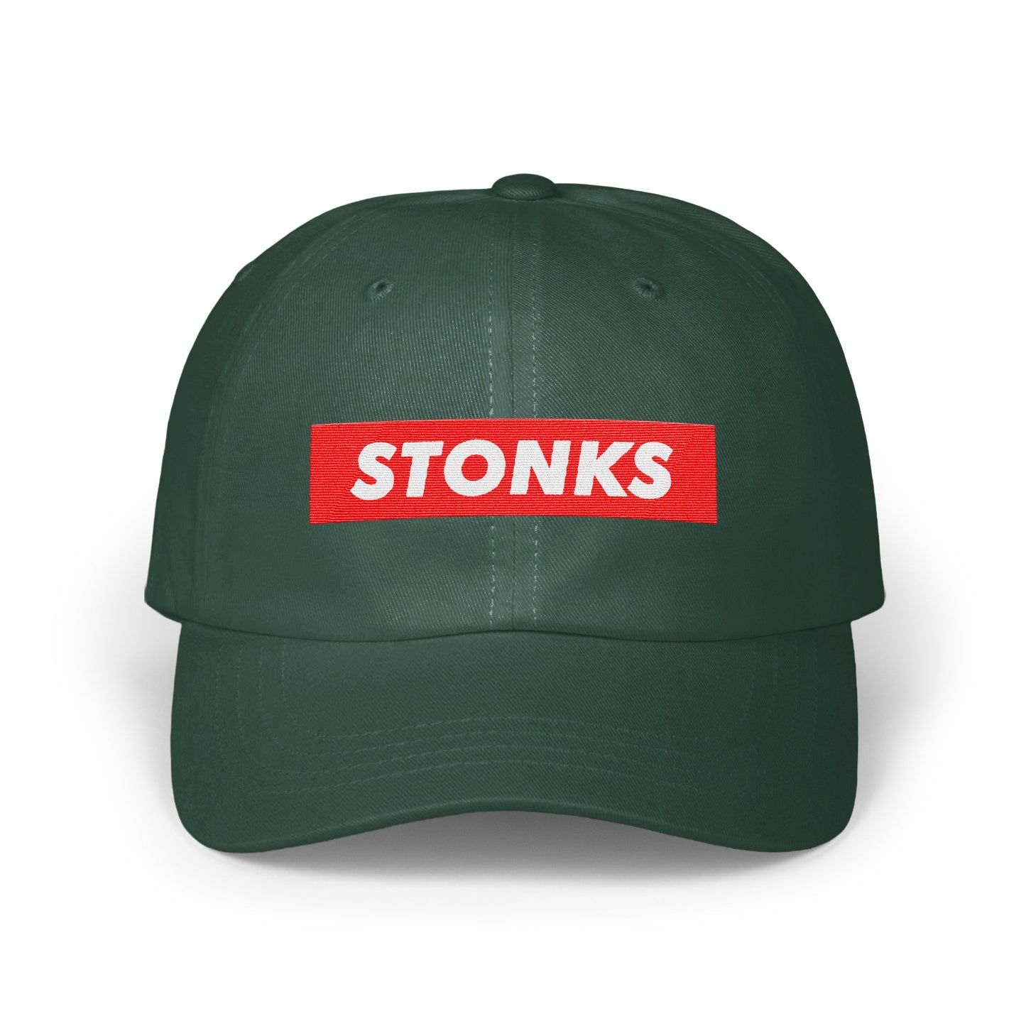 Stonks Meme Embroidered Dad Hat Fashionable product type