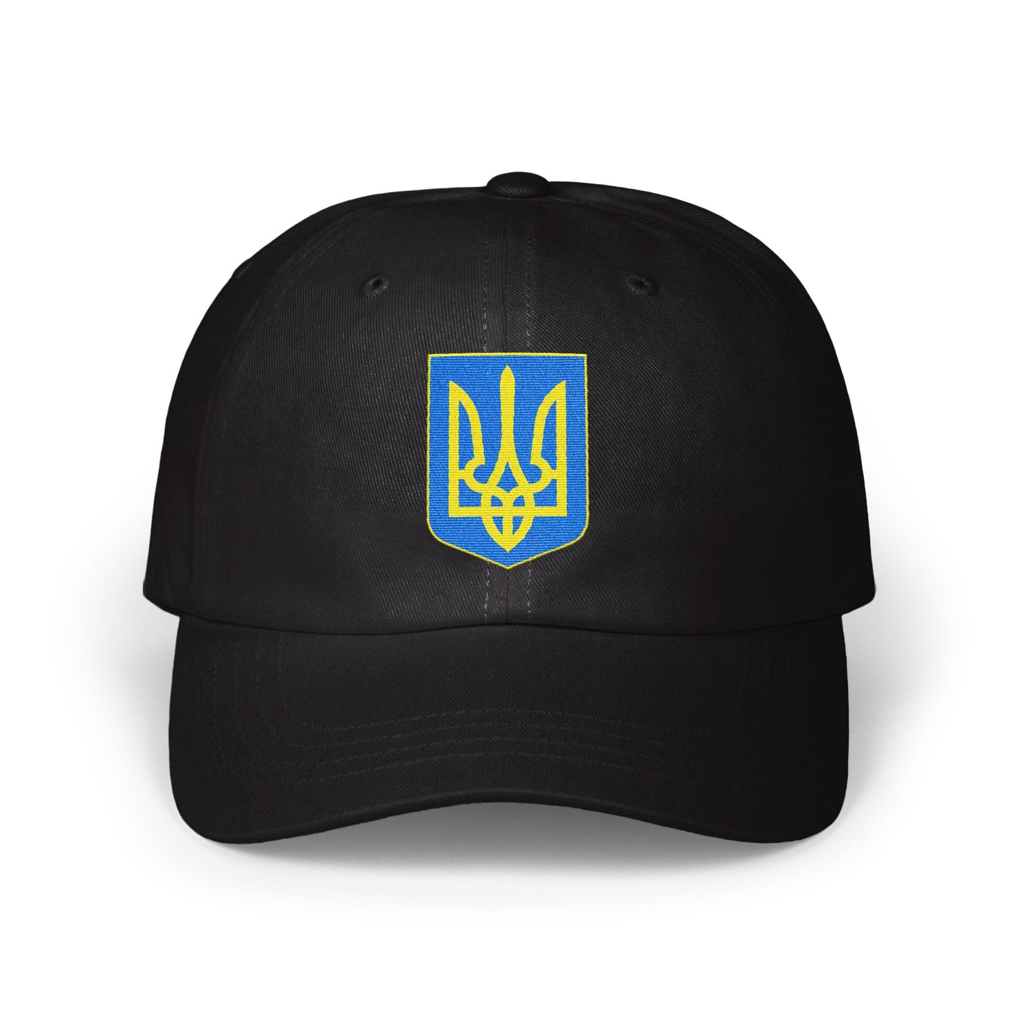 Black Hat with Blue and Yellow Trident Logo product