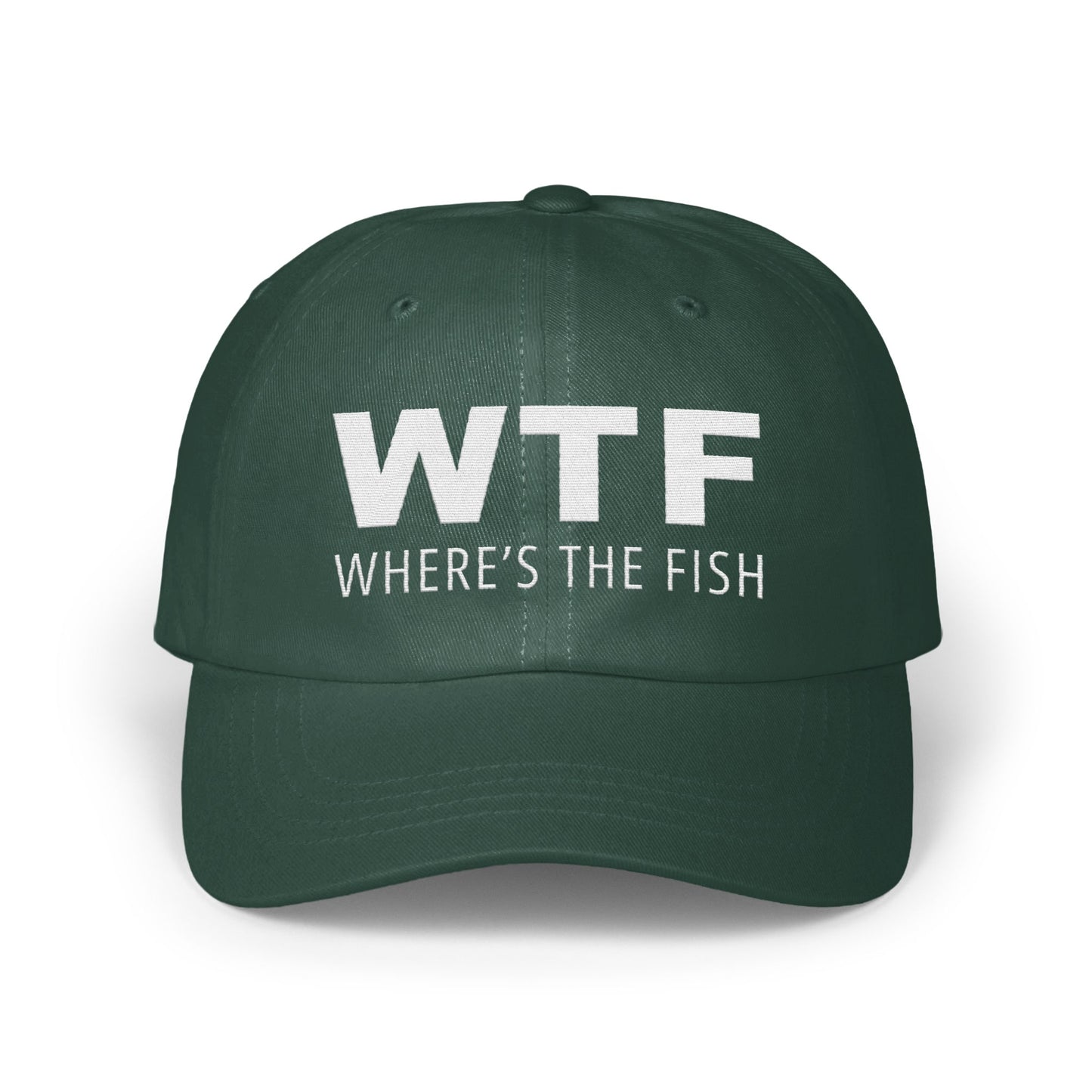 WTF Where's The Fish Printed Baseball Cap product