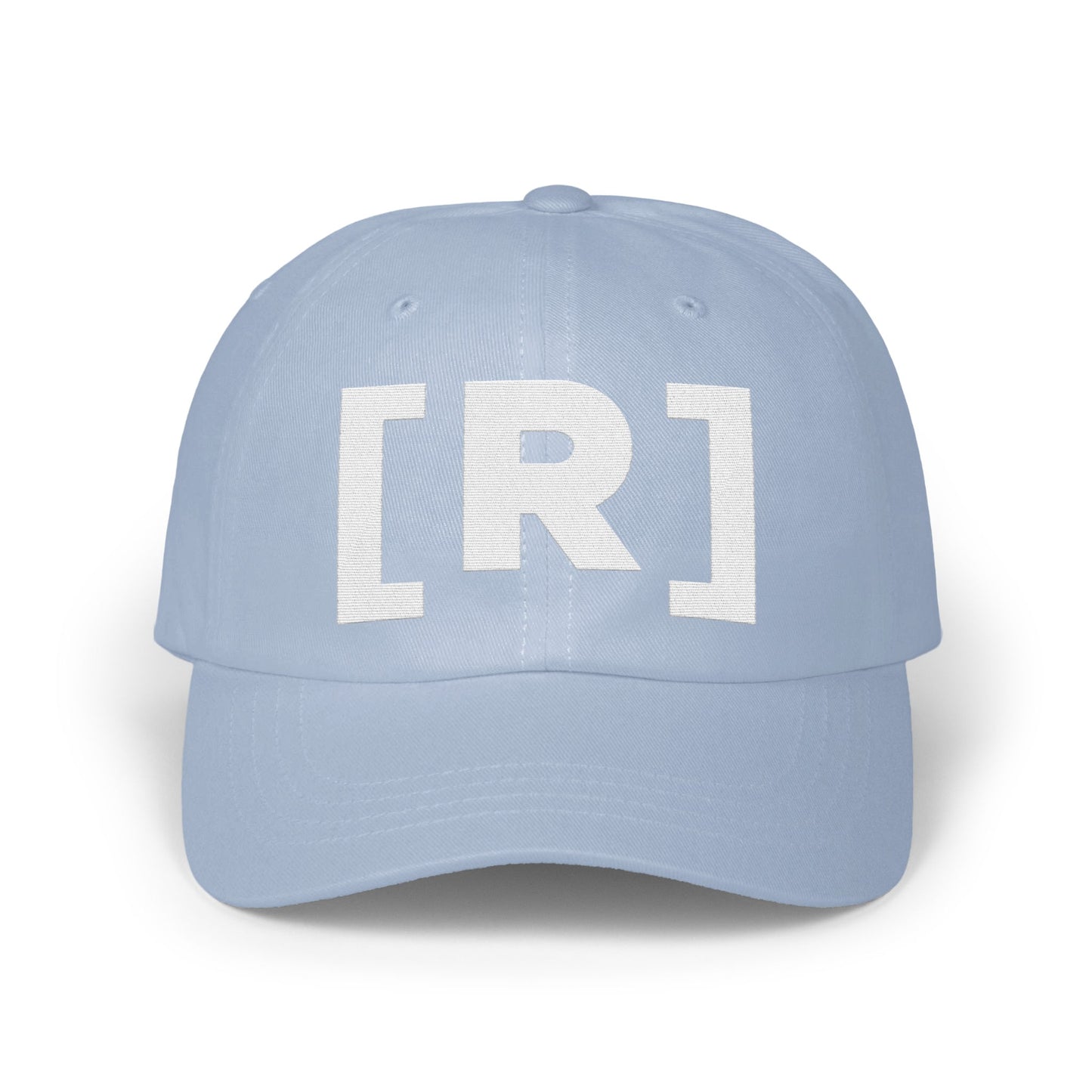 Simple Light Blue Baseball Cap with Stylish R product type