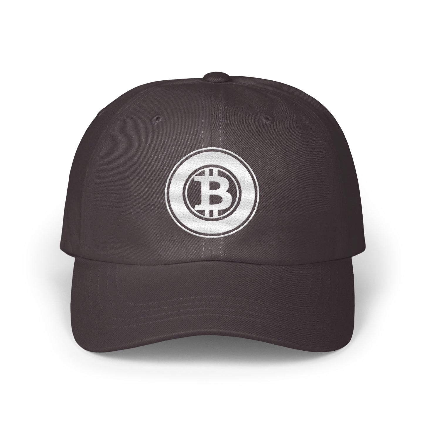 Bitcoin Logo Embroidered Black Baseball Cap product type