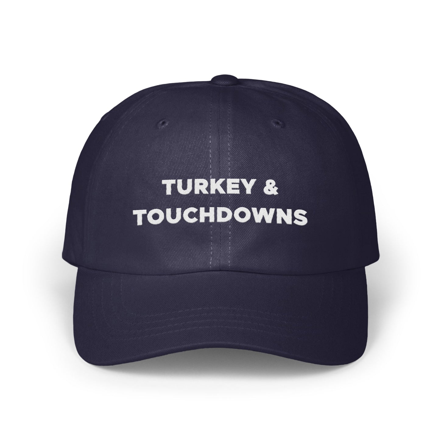 Turkey & Touchdowns Embroidered Dad Hat product type