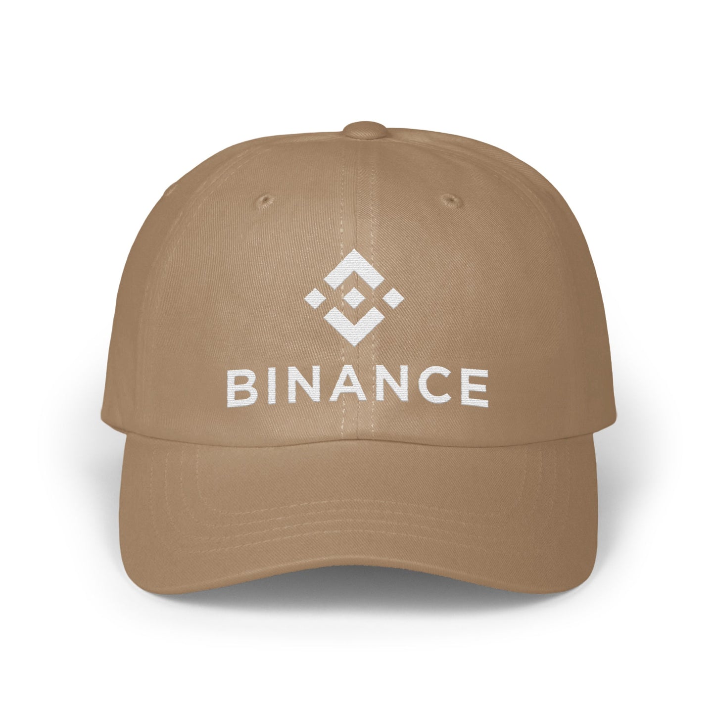 Binance Logo Embroidered Beige Baseball Cap product