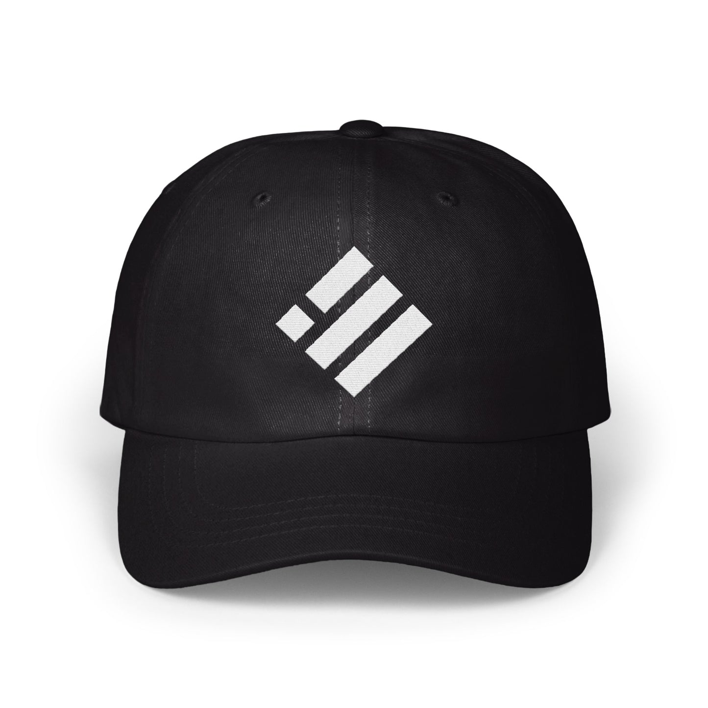 Modern Black Hat with White Logo Stylish Product