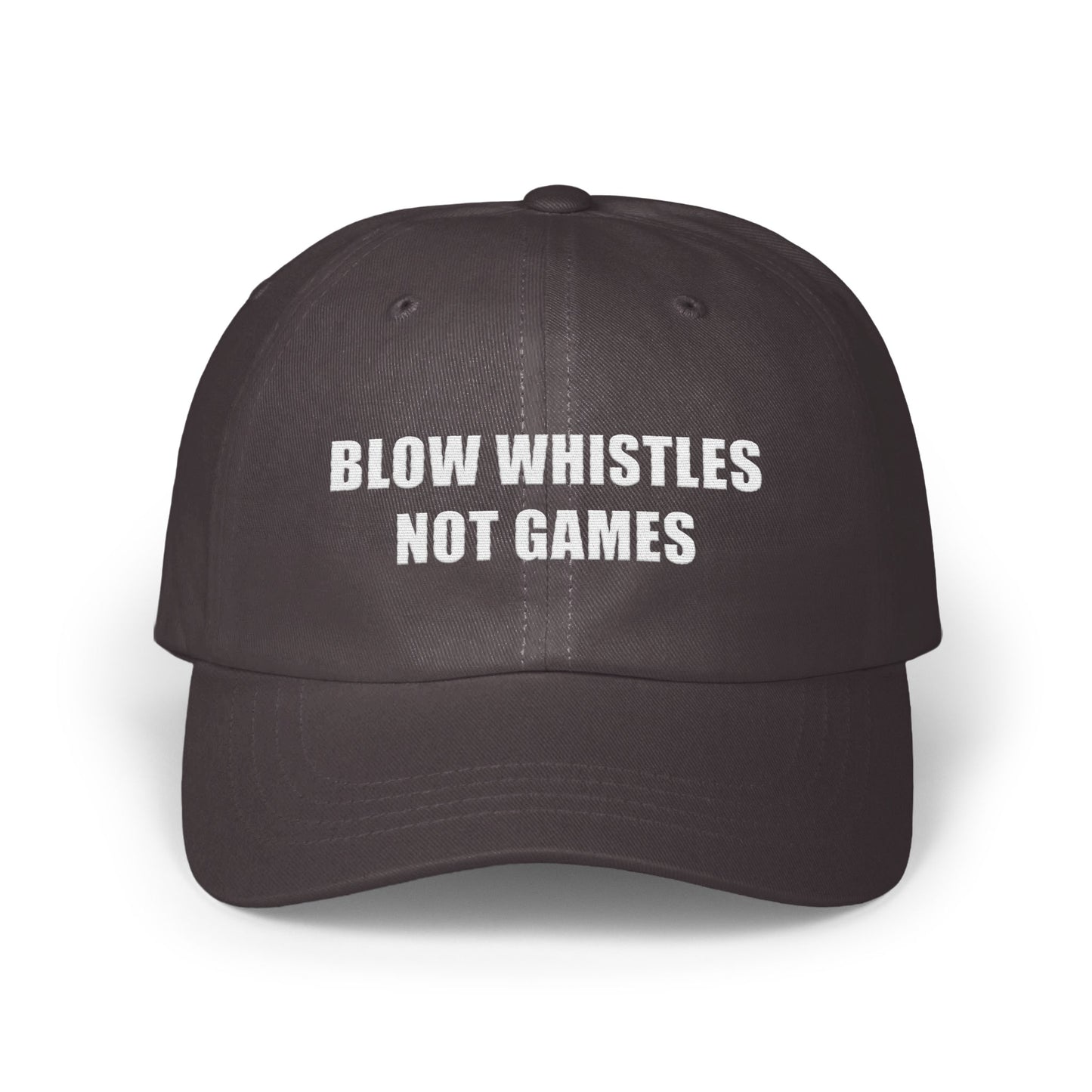 Blow Whistles Not Games Statement Cap product type