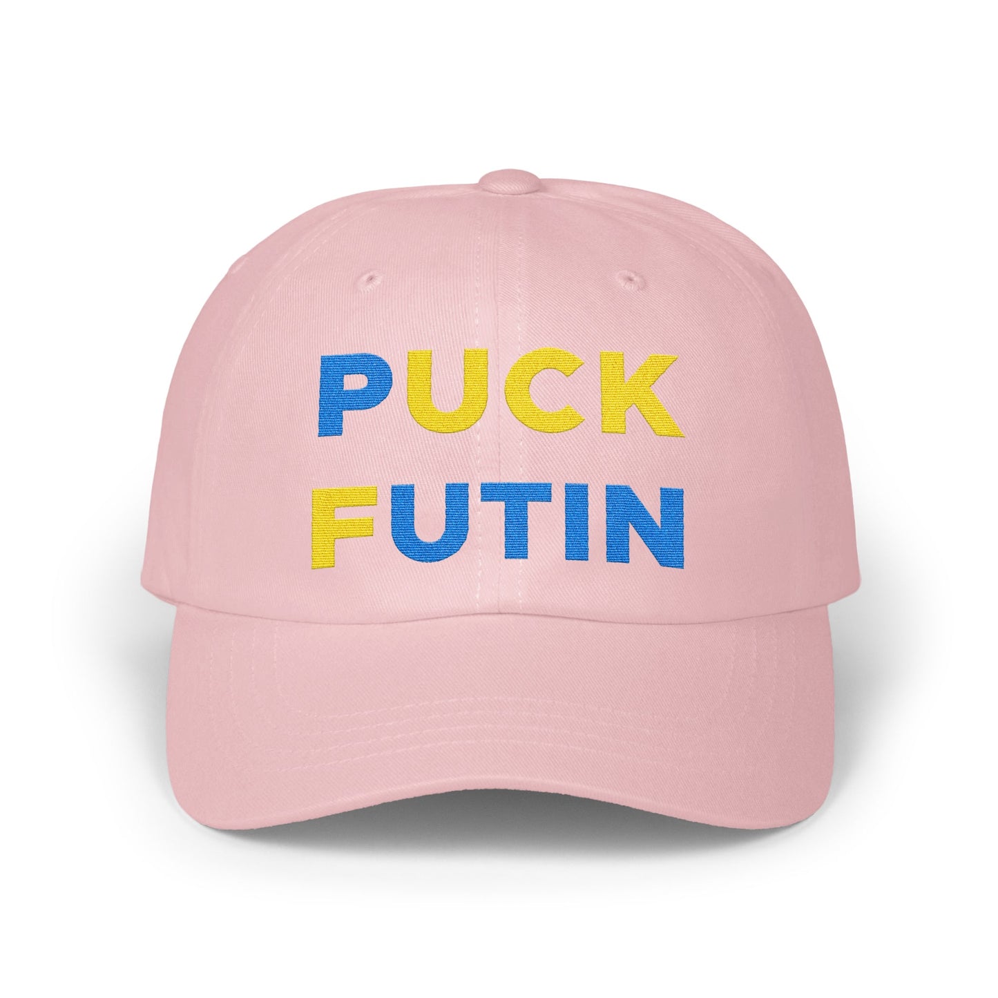 Puck Futin Printed Text on Pink Cap Product type