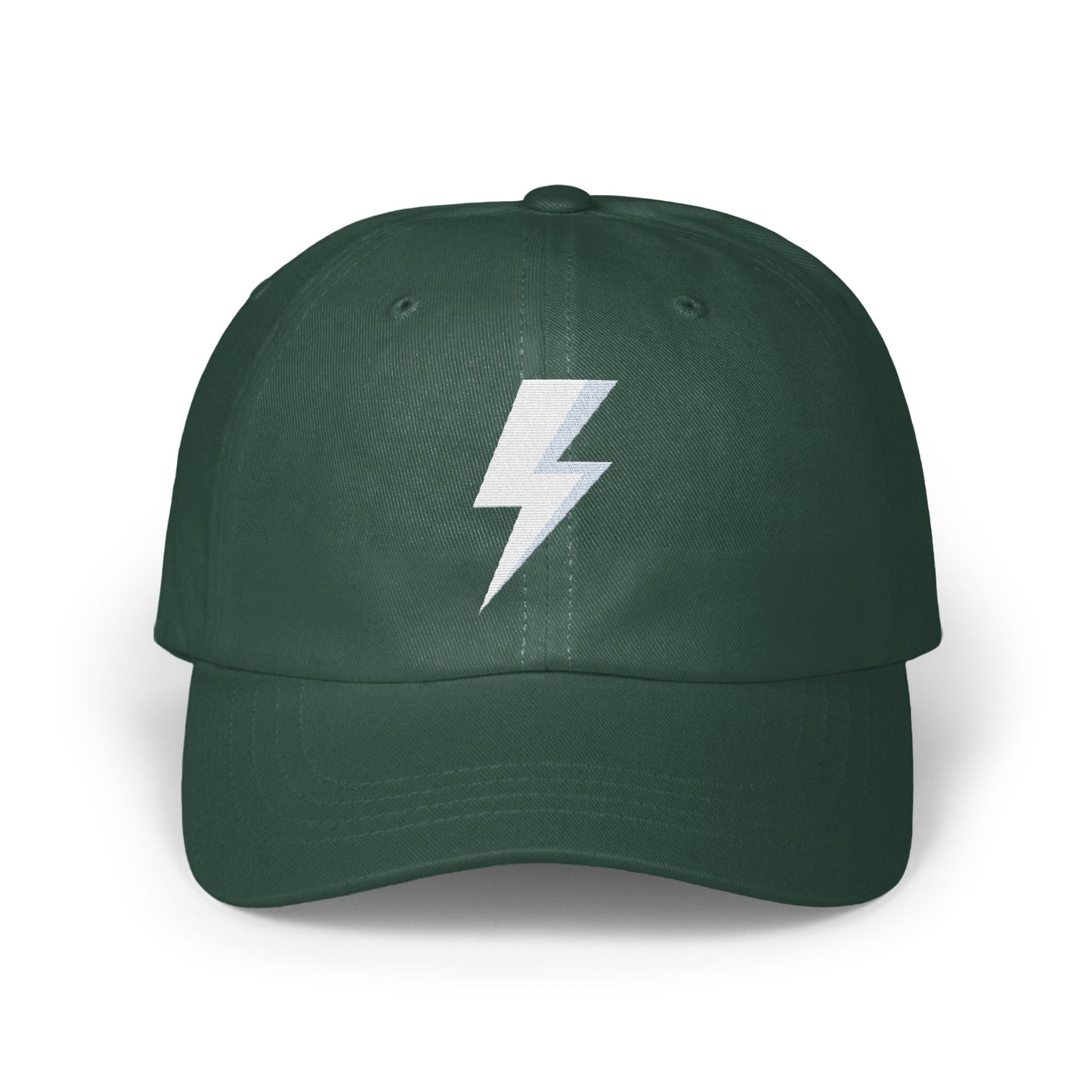 Stylish Green Baseball Cap with Lightning Bolt Product