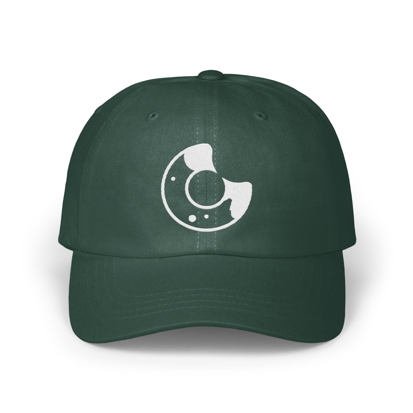 Donut Design Dark Green Embroidered Cap product