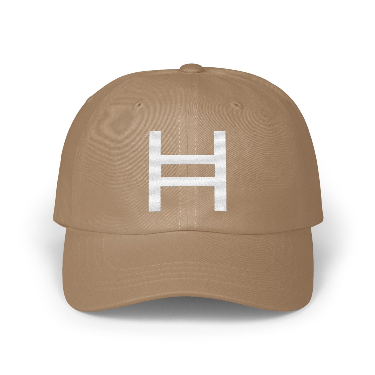 Stylish Beige Cap with H Letter Design Hat product type