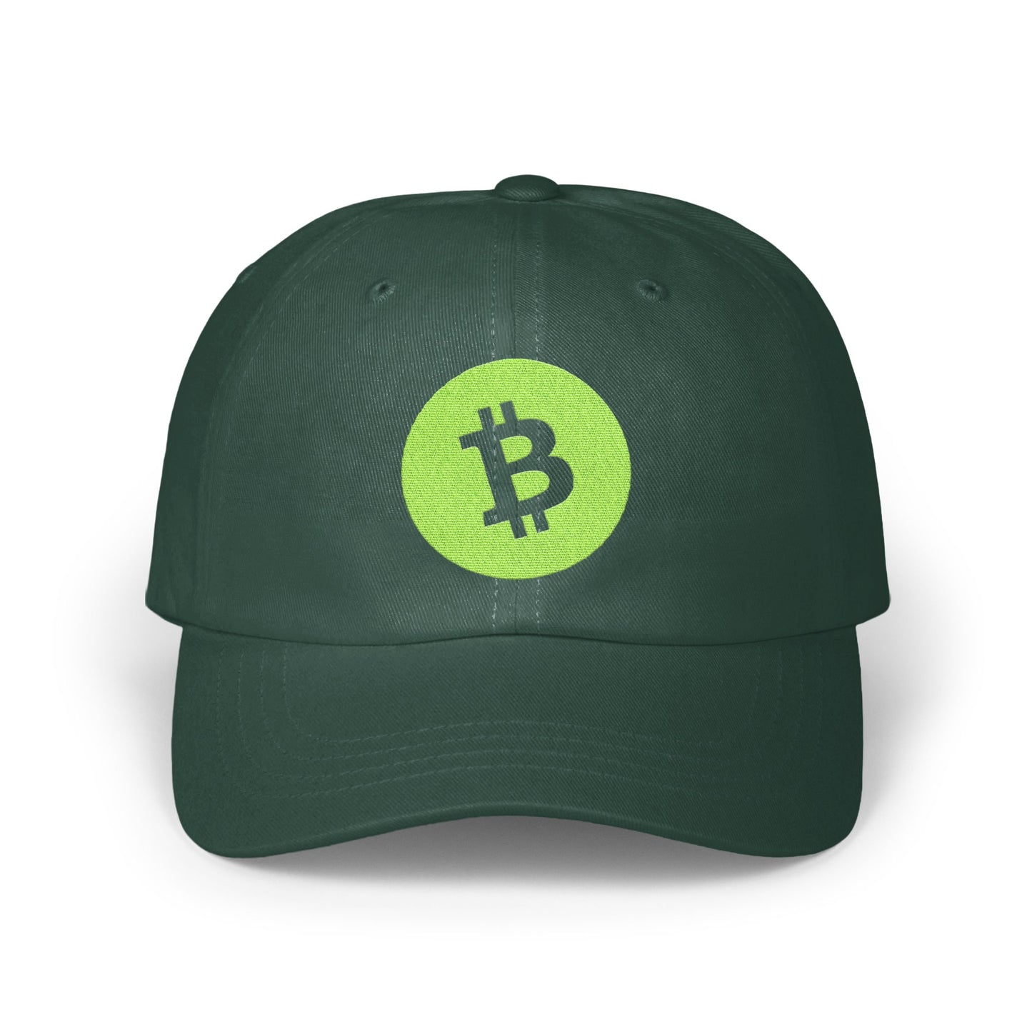 Bitcoin Logo Green Stylish Baseball Cap product