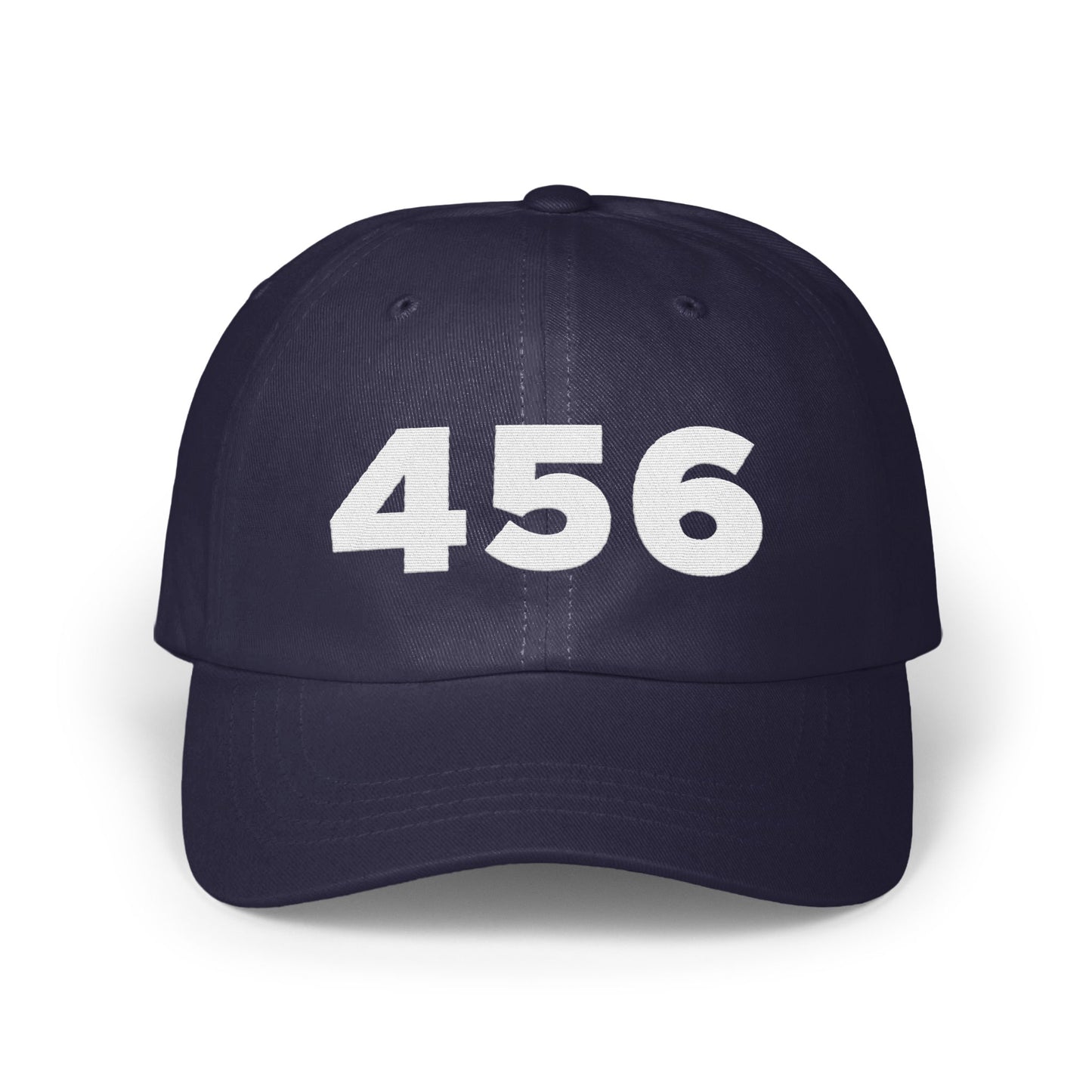 Classic Black Hat with Bold 456 Design Hat product type