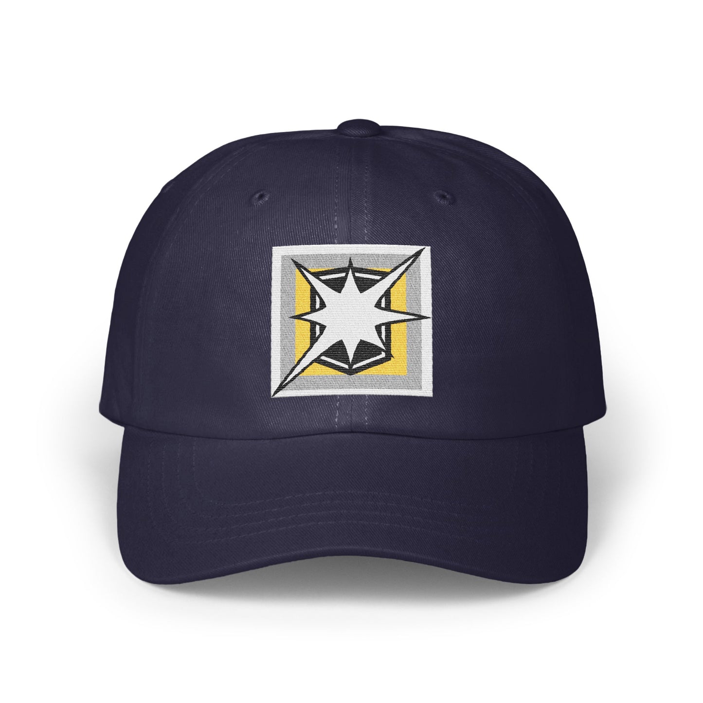 Navy Blue Cap with Geometric Star Design product type
