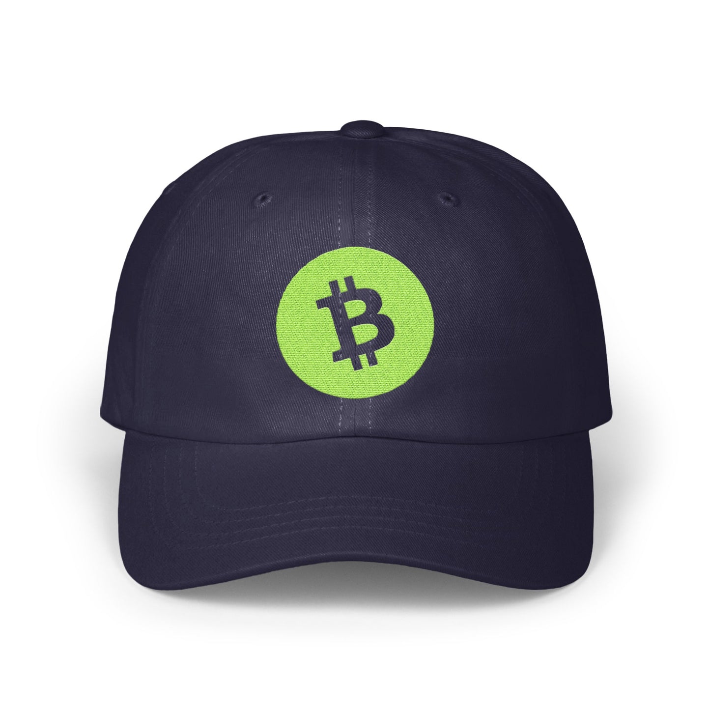 Bitcoin Symbol Design Embroidered Dark Cap product