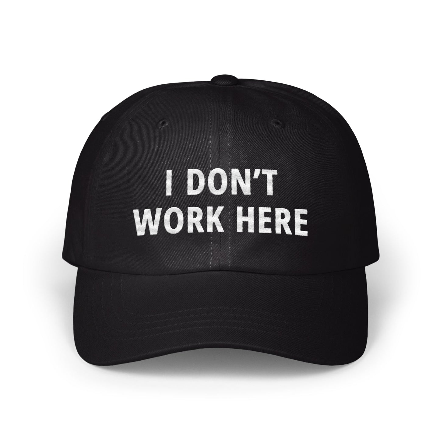 I Don't Work Here Statement Baseball Cap product