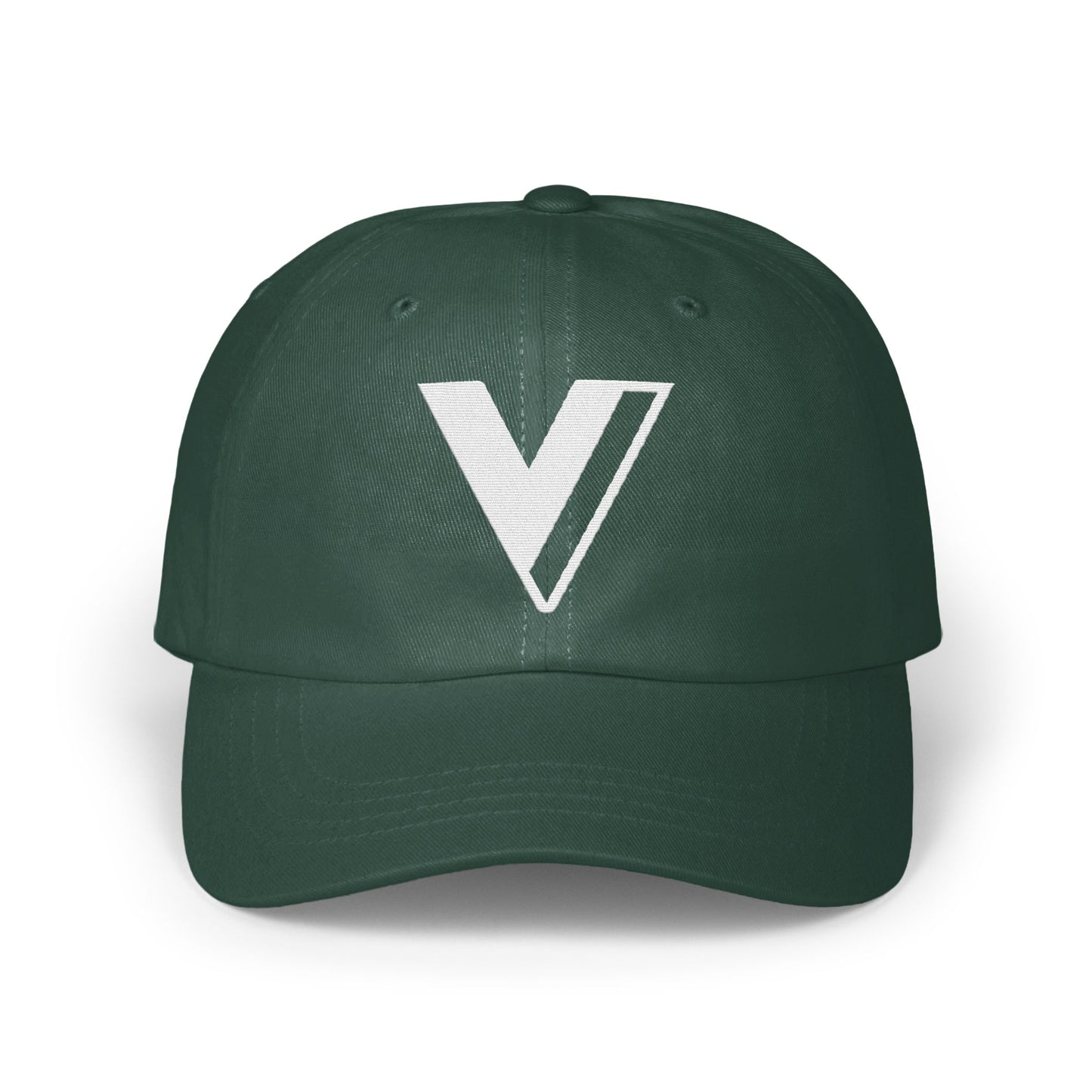 Stylish Green V Logo Baseball Cap product type