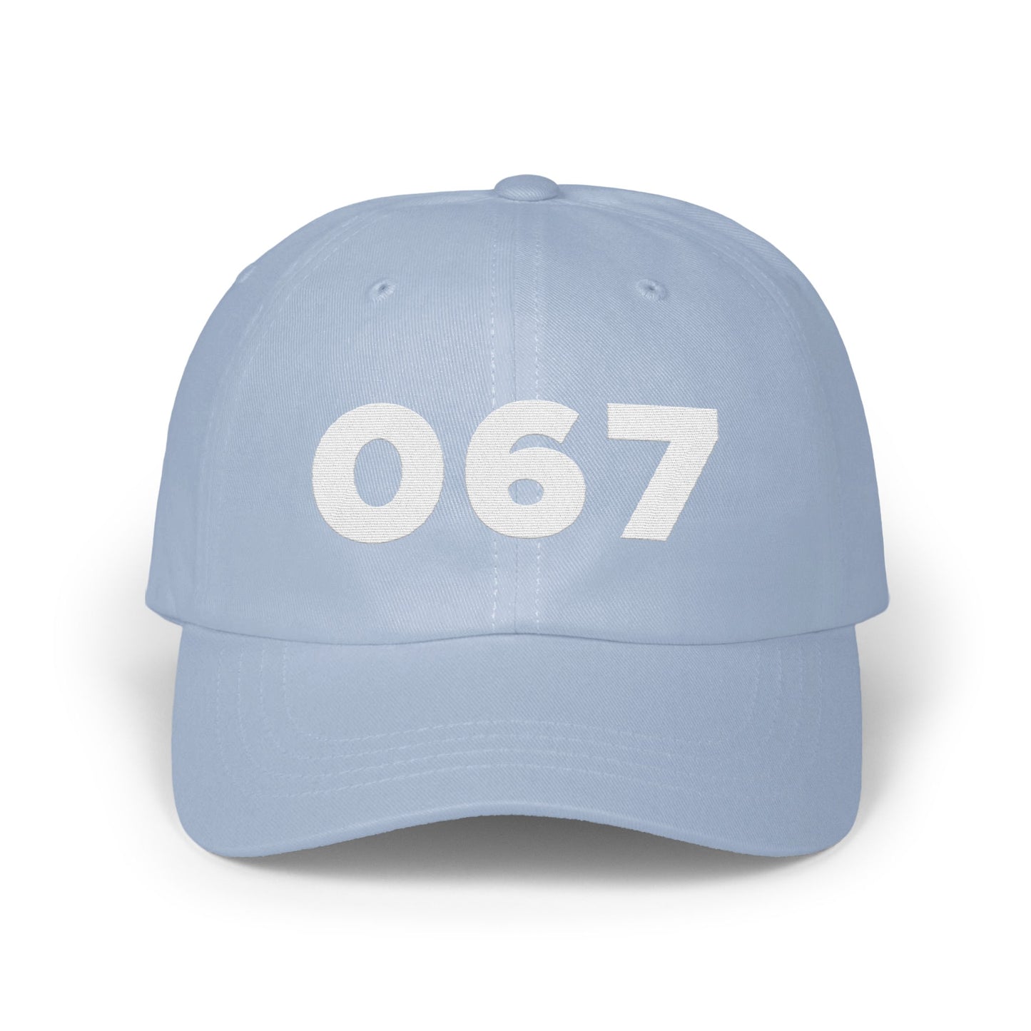 067 Printed Number Light Blue Cap product