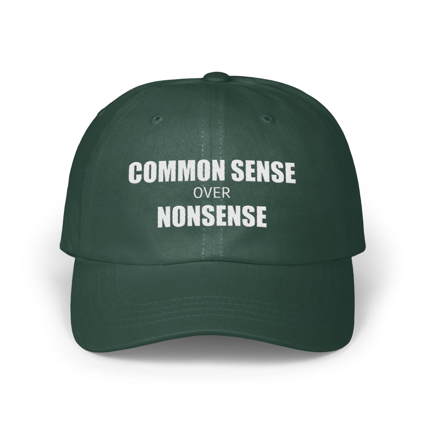 Common Sense Over Nonsense Statement Hat product type